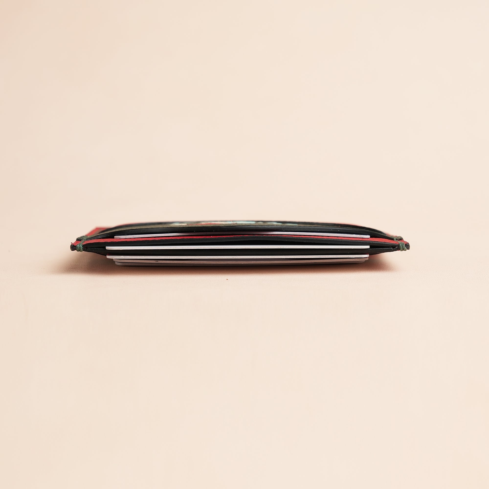 Christmas Epsom Leather Card Holder - Baby Shark