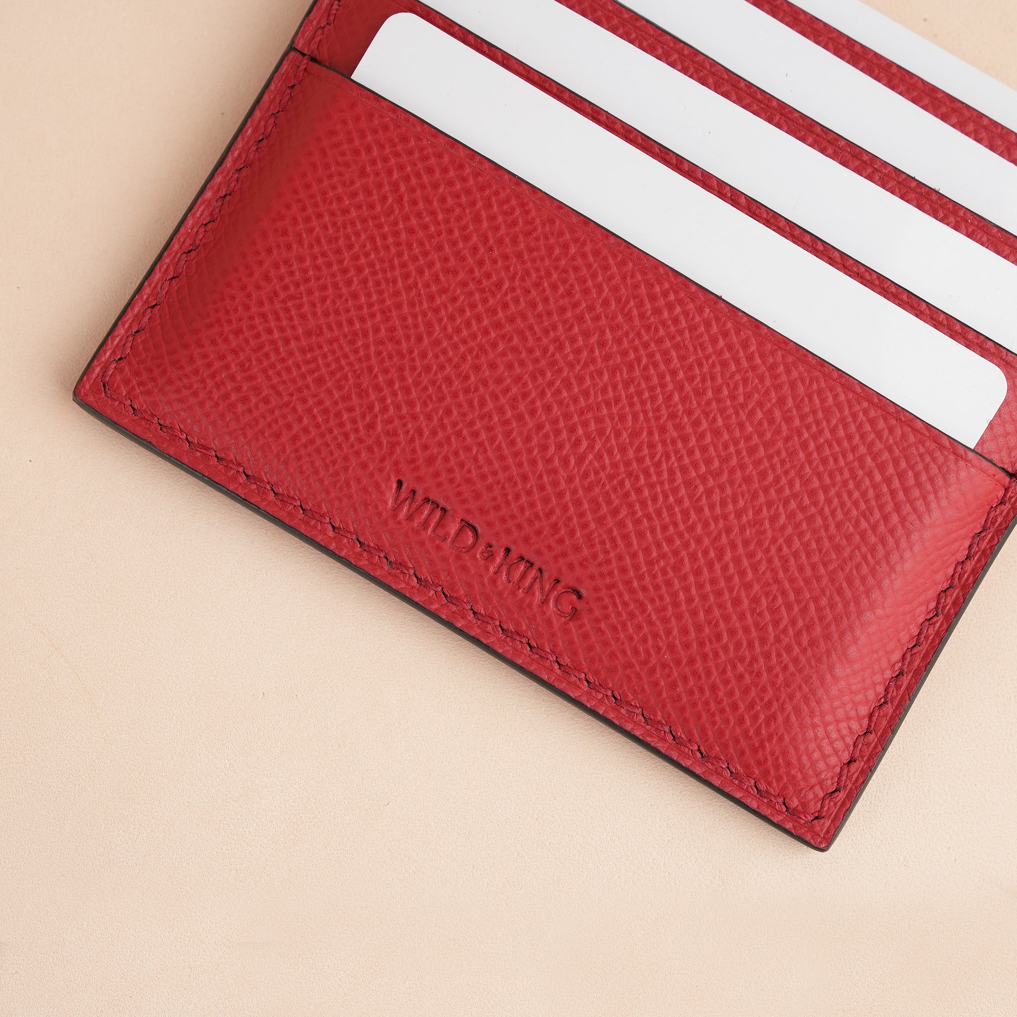 Red Stingray Leather Card Holder