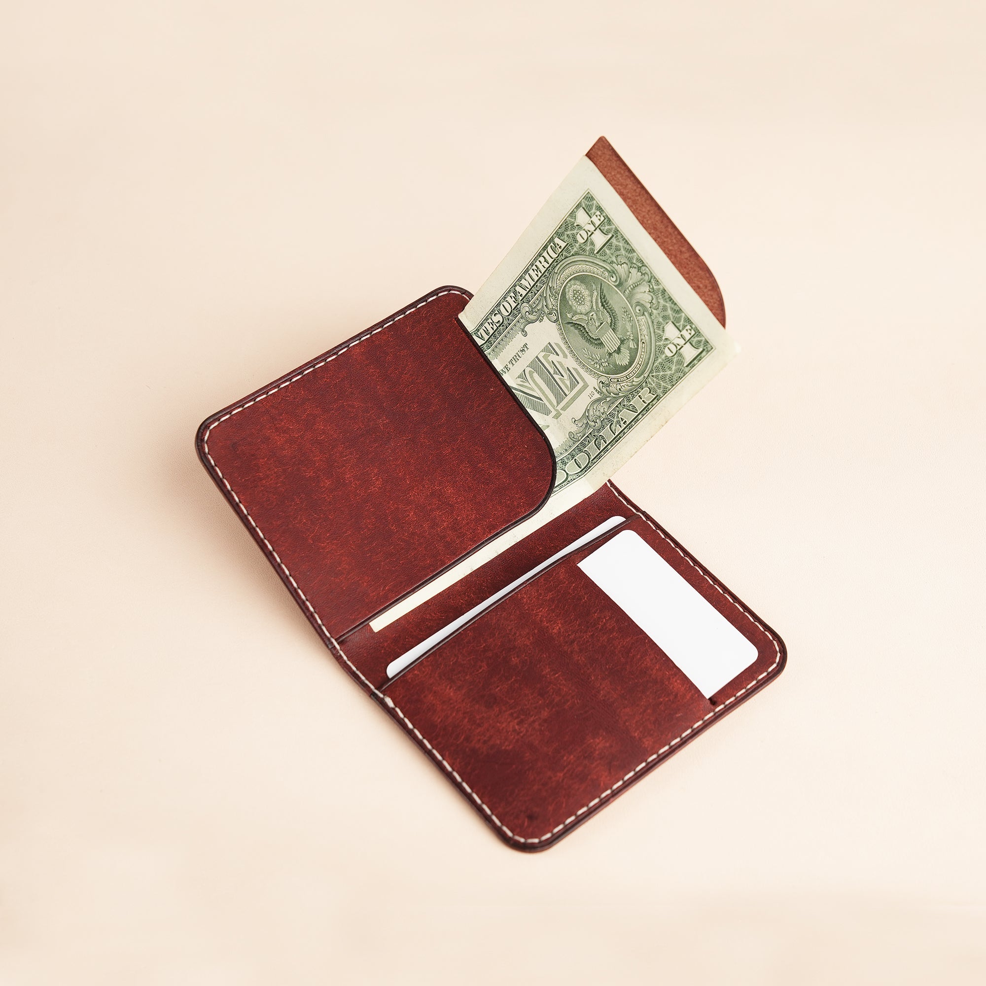 Pueblo Leather Bifold Wallet - Reindeer Stupid