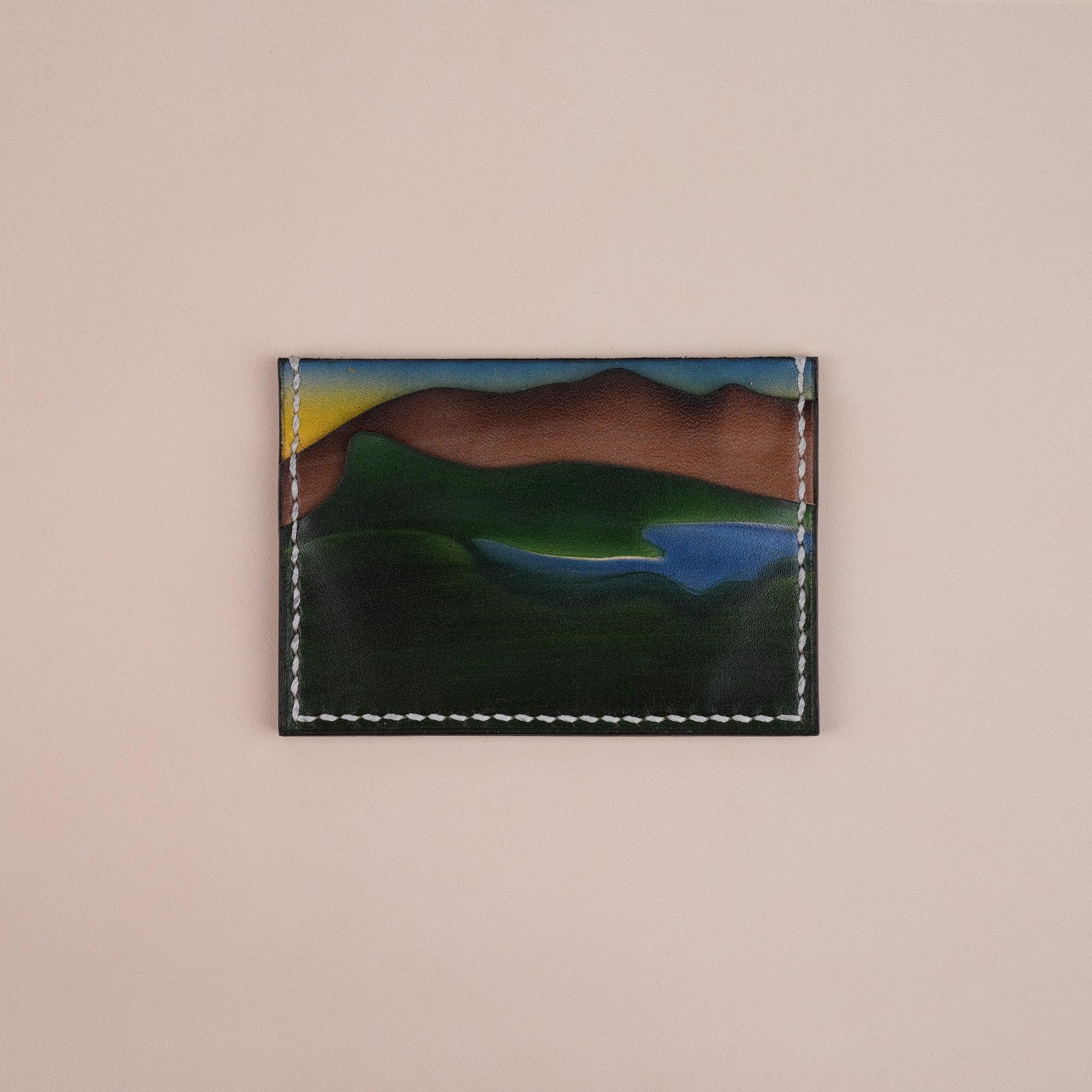 Leather Minimalist Custom Card Holder - WildandKing