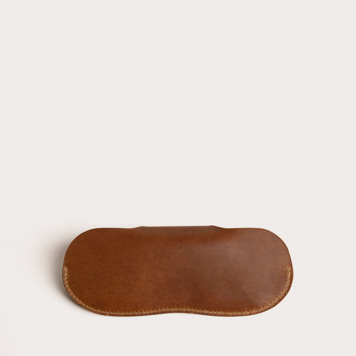 Chestnut Buttero Leather Glasses Case