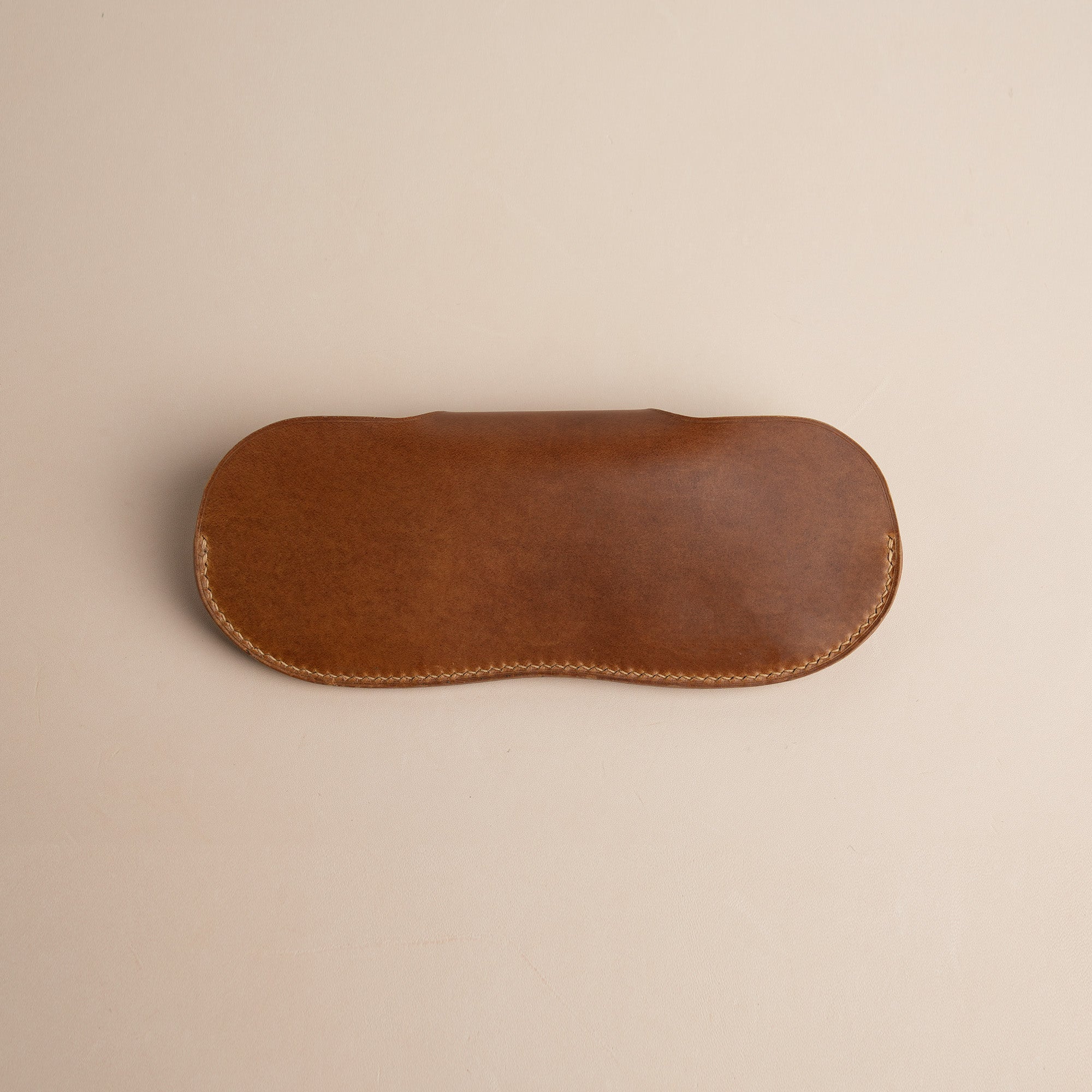 Chestnut Buttero Leather Glasses Case