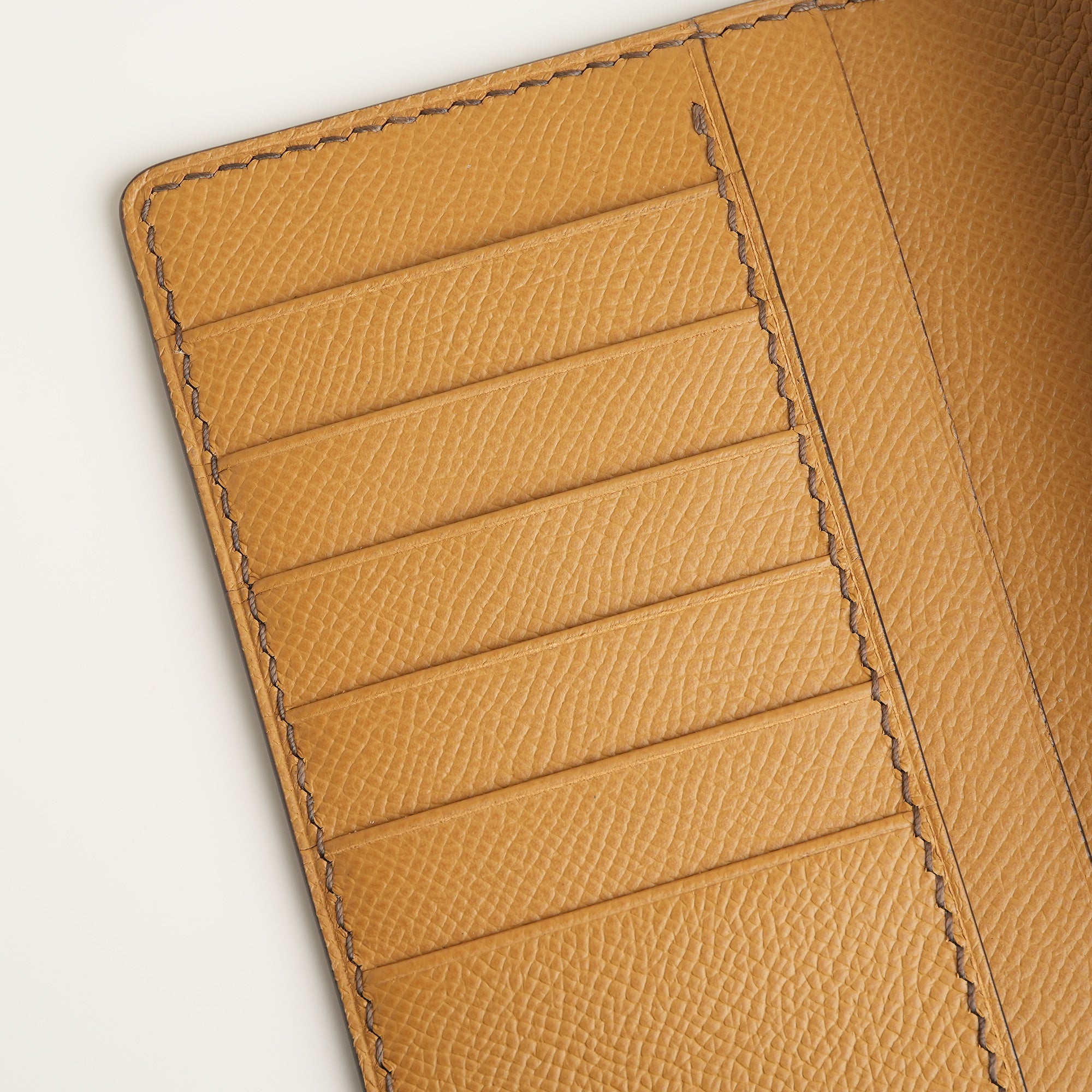 Choco Crocodile mix Golden Epsom Leather Long Wallet