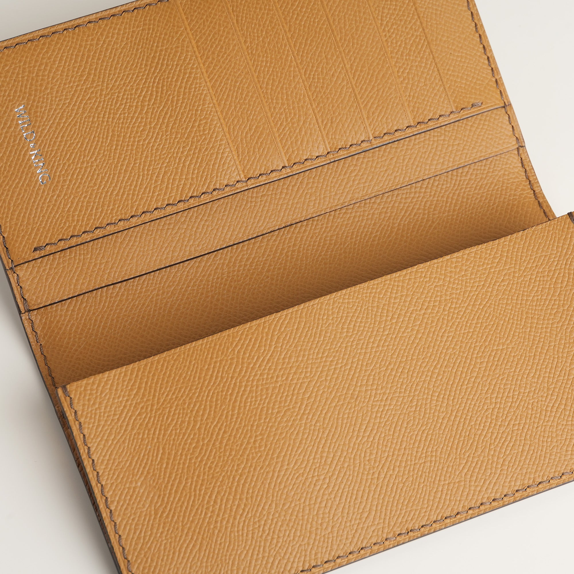 Choco Crocodile mix Golden Epsom Leather Long Wallet