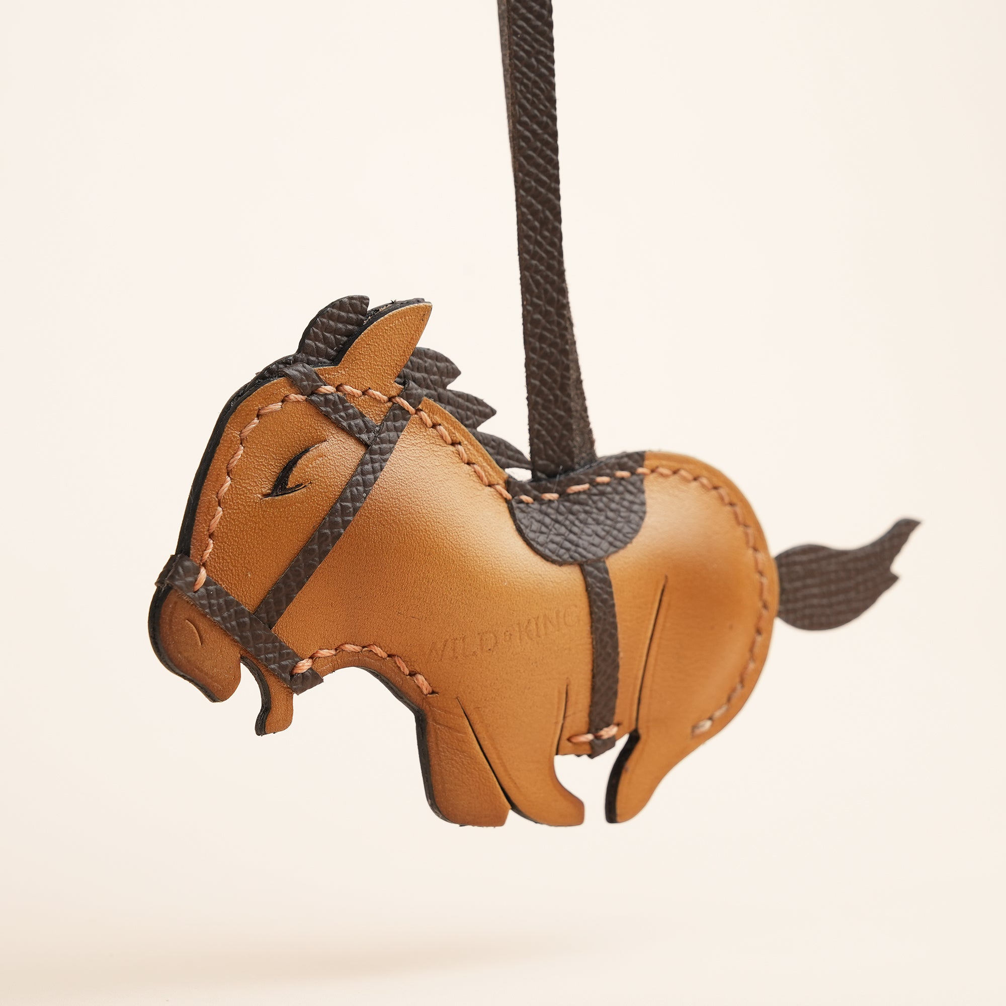 Cry Horse Leather Bag Charm