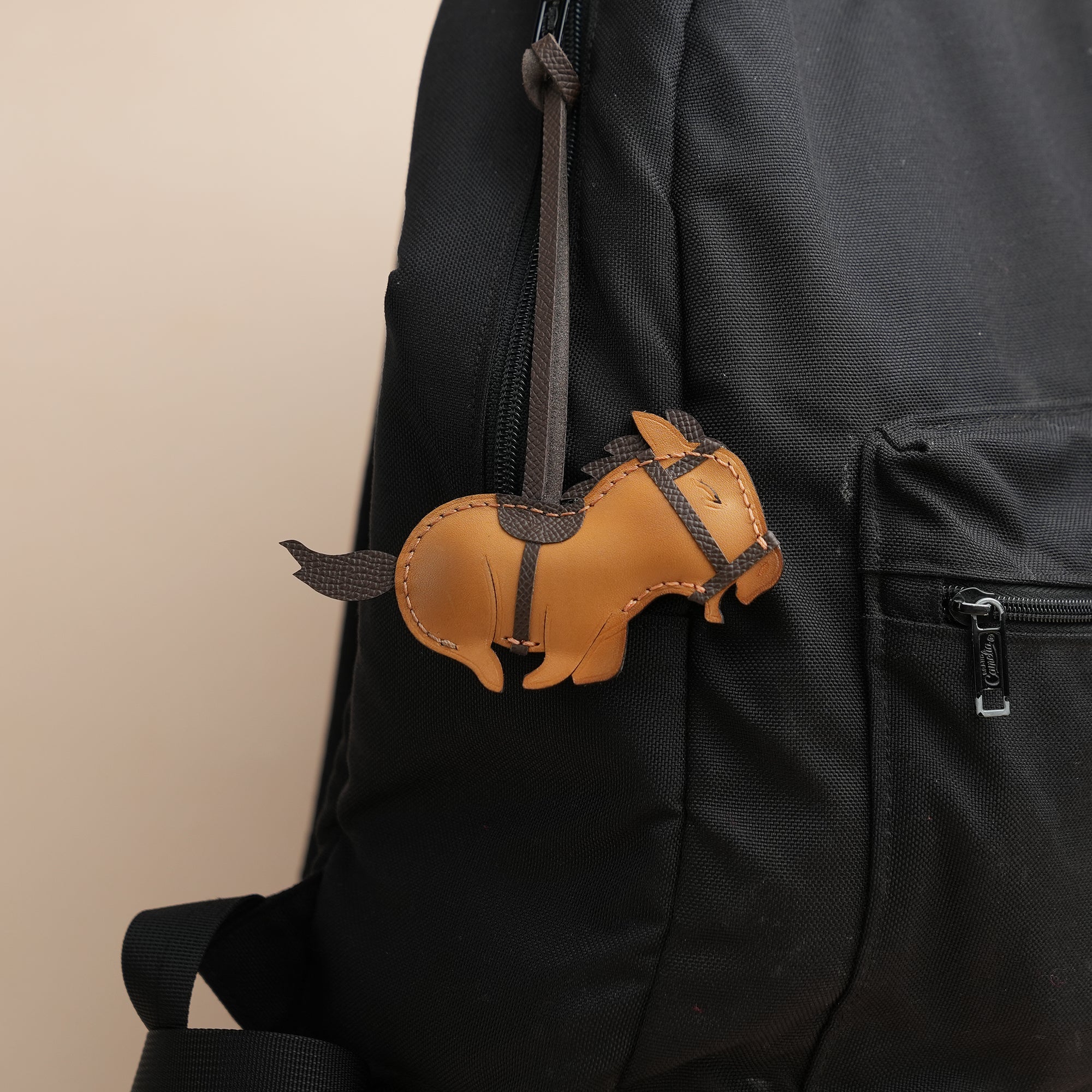 Cry Horse Leather Bag Charm