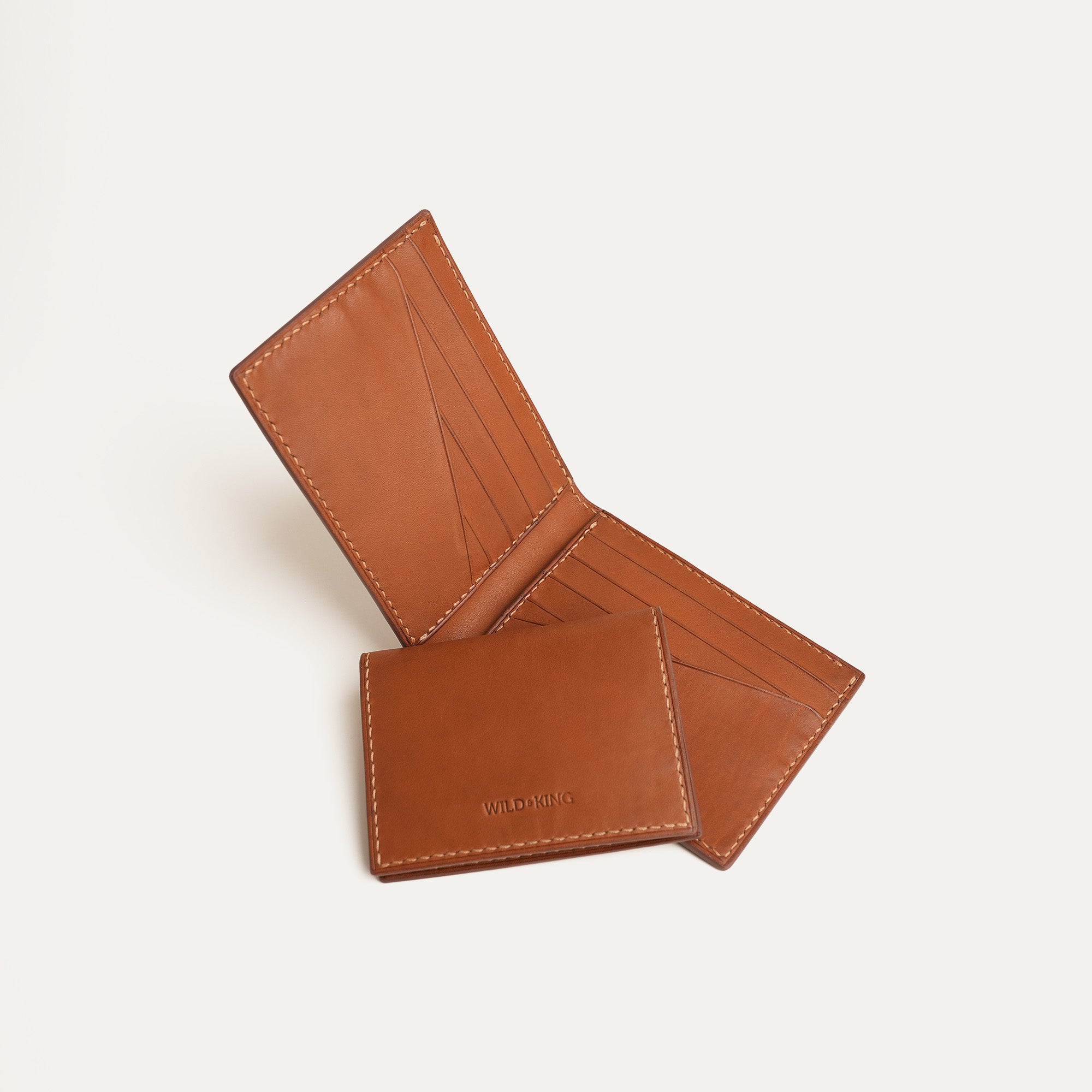 Dark Brown Box Calfskin Mix Golden Barenia Leather Bifold Wallet with Removable Passcase