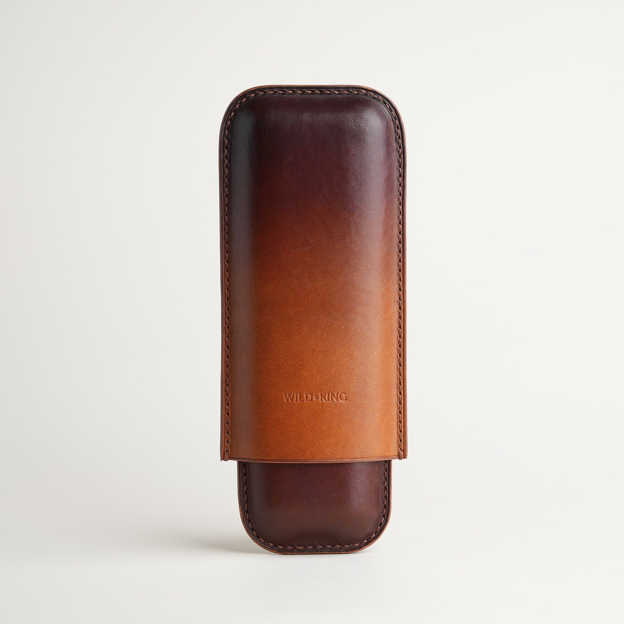 Dark Brown Cigarettes Case Holder - Patina Finish