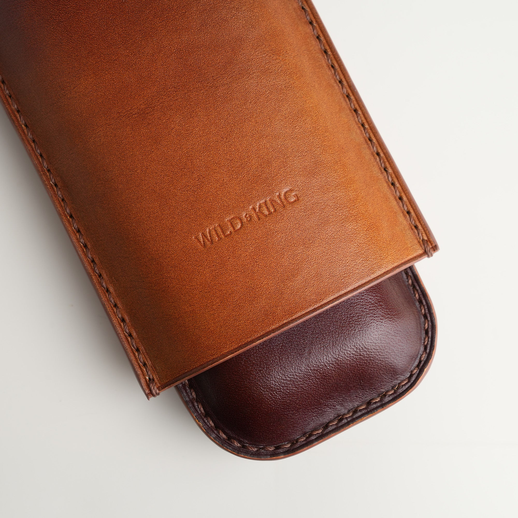 Dark Brown Cigarettes Case Holder - Patina Finish