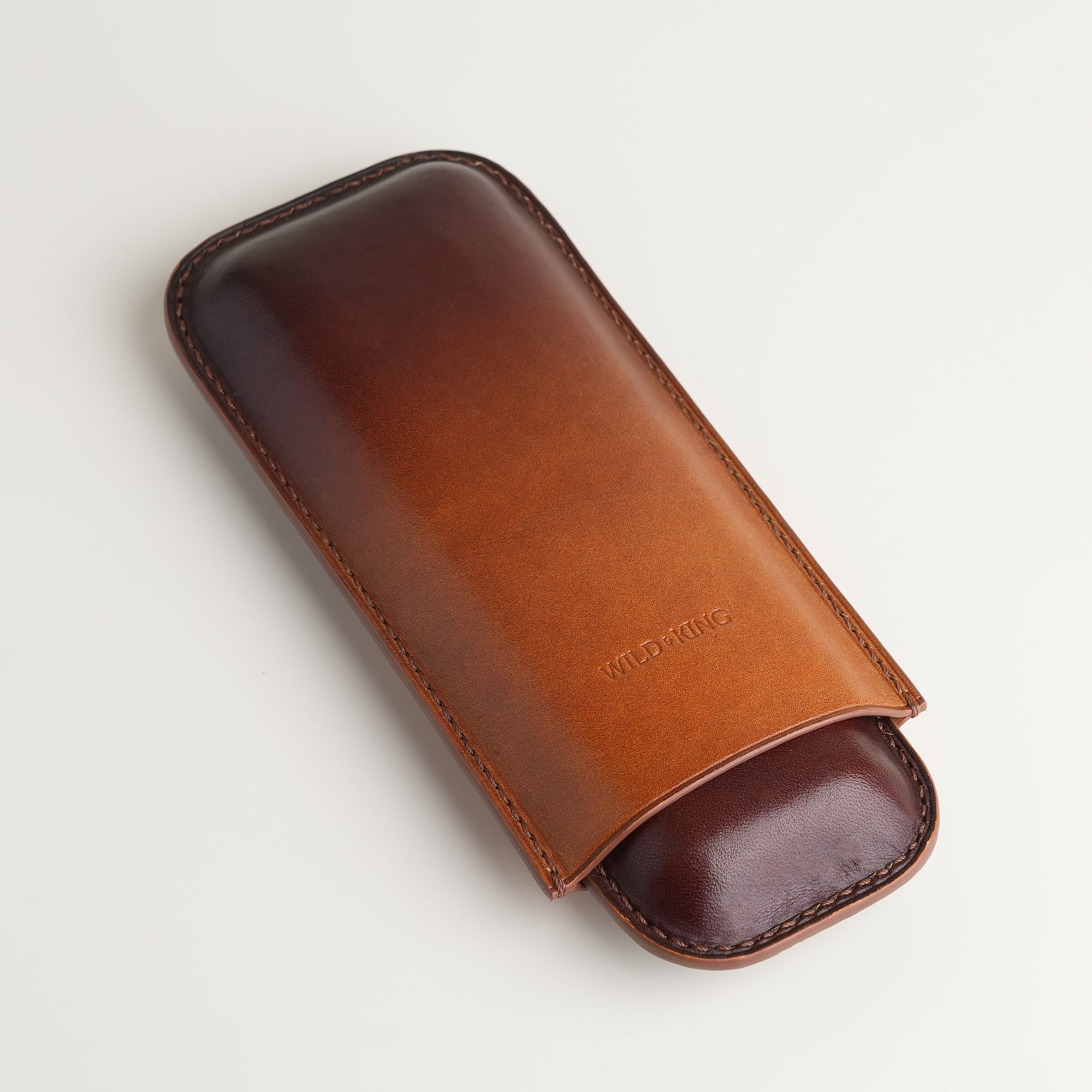 Dark Brown Cigarettes Case Holder - Patina Finish