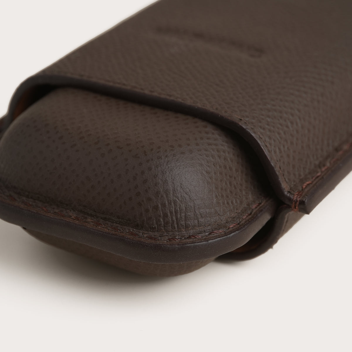 Dark Brown Epsom Leather Cigar Case