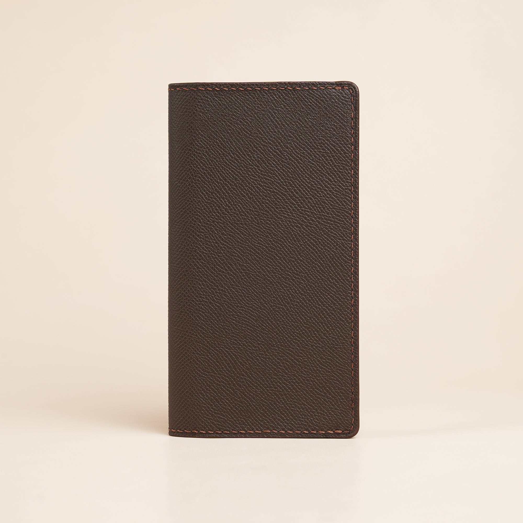 Choco Epsom Leather Long Wallet