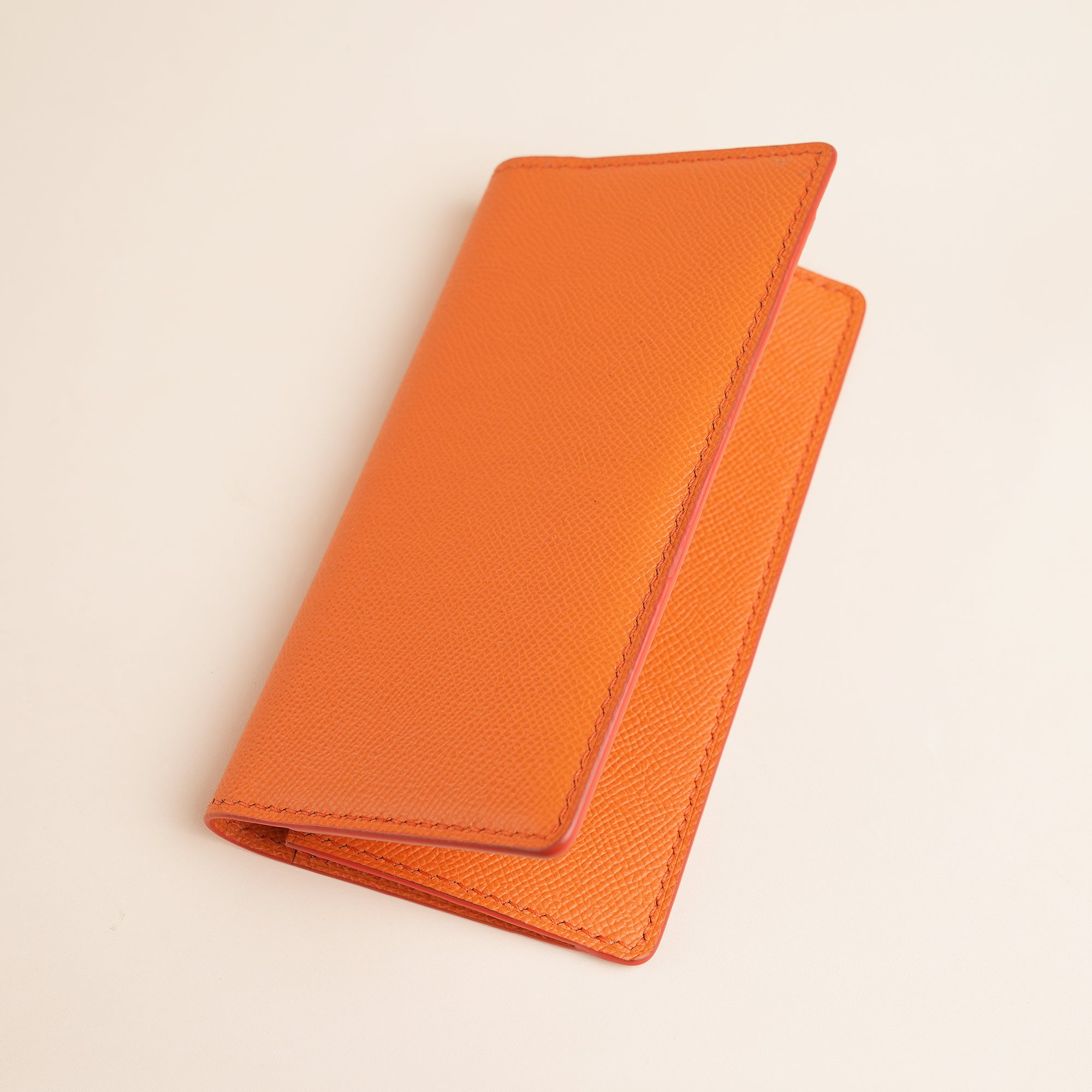 Orange Epsom Leather Long Wallet