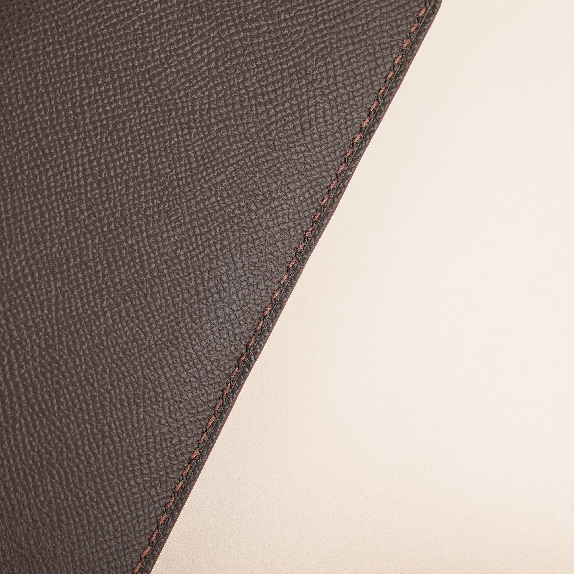 Choco Epsom Leather Long Wallet