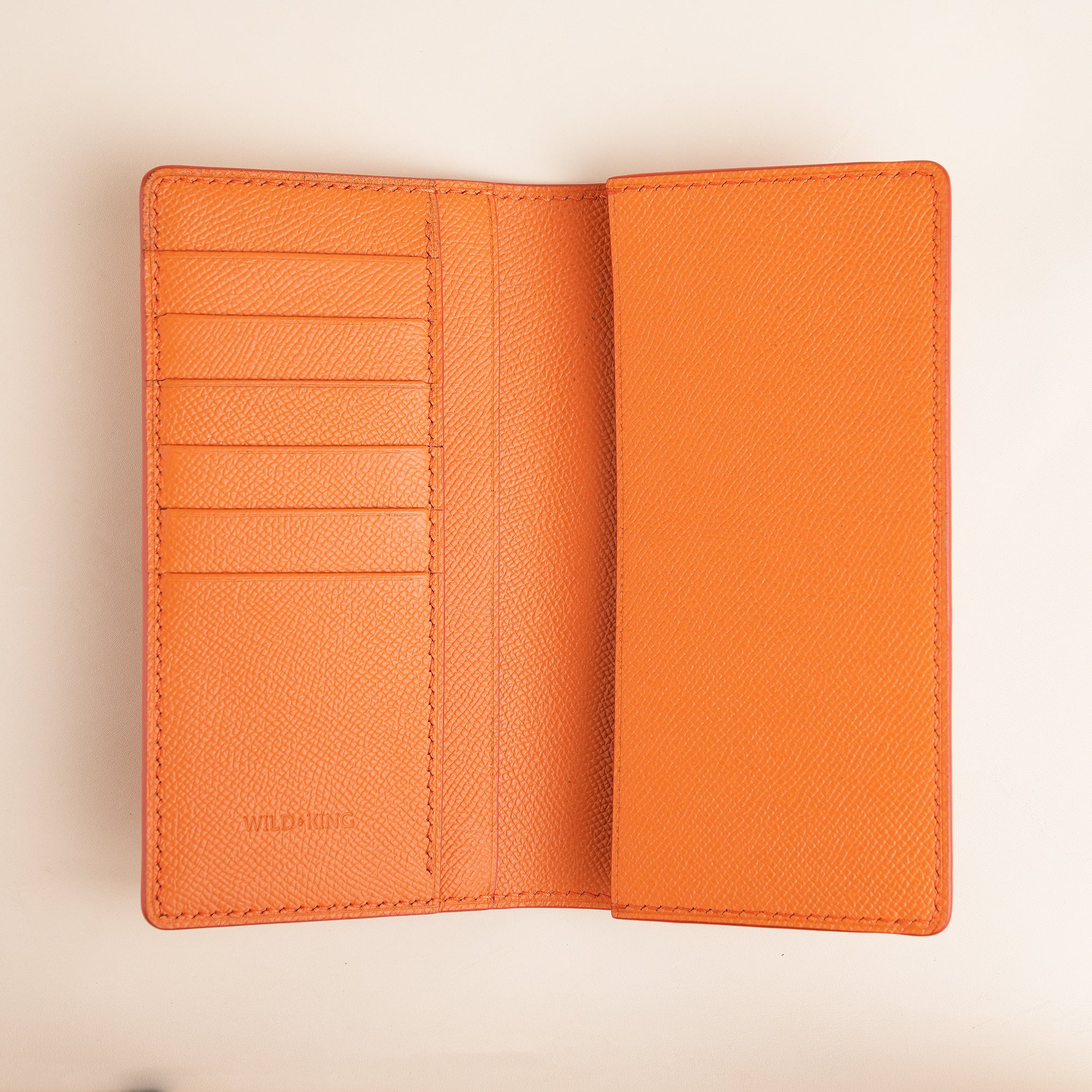 Orange Epsom Leather Long Wallet