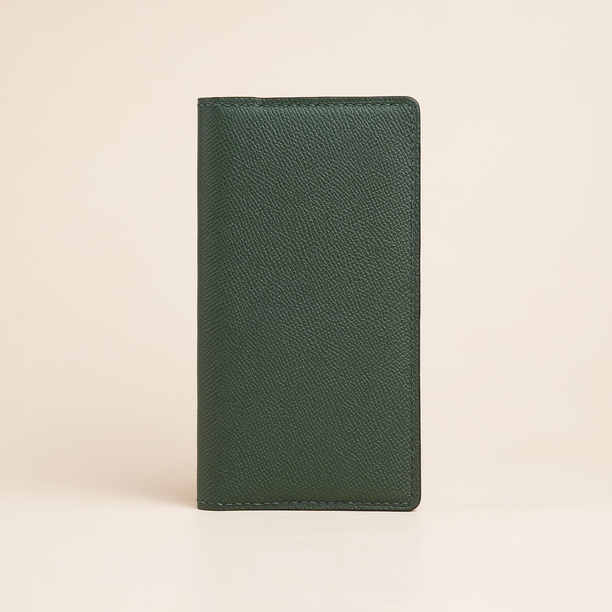 Green Epsom Leather Long Wallet