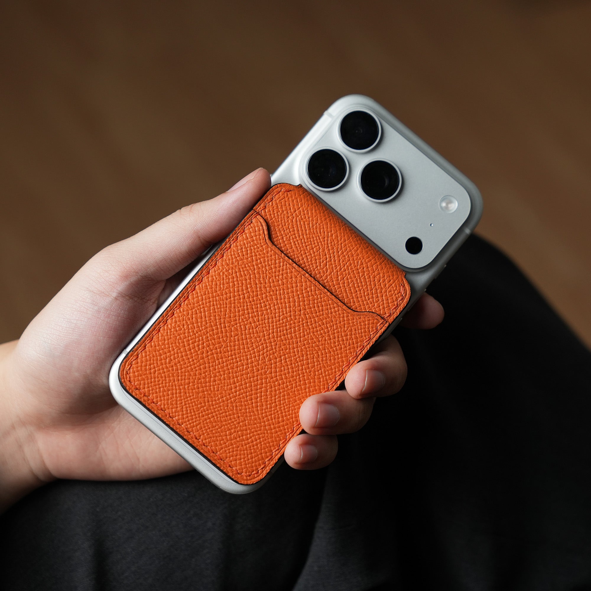 Green Epsom Leather Magsafe Wallet