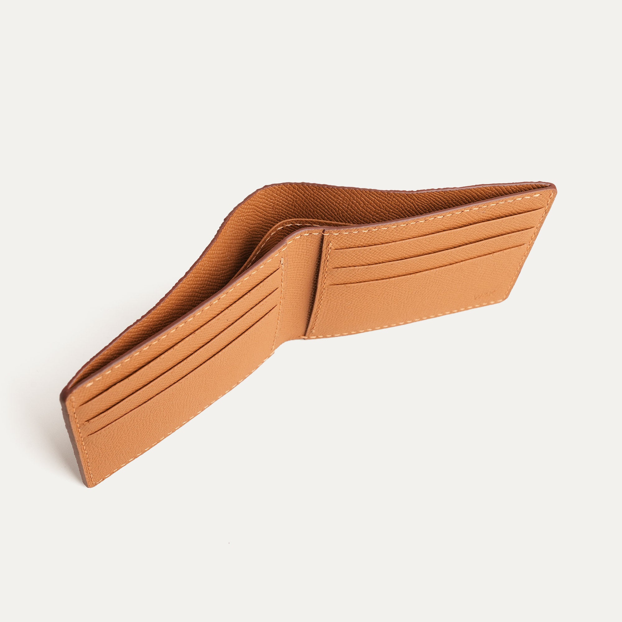 Golden Epsom mix Blue Stingray Leather Wing Bifold Wallet
