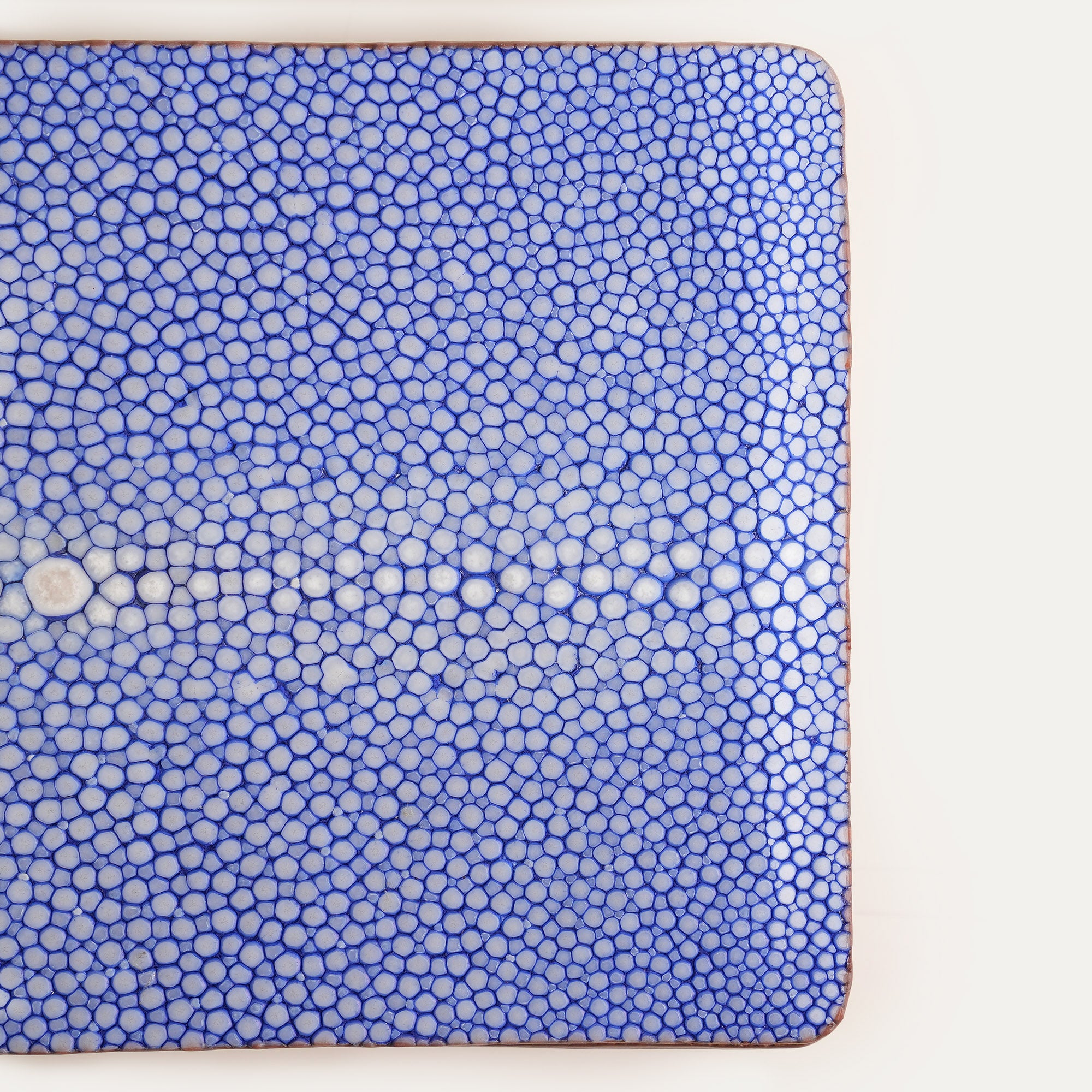 Golden Epsom mix Blue Stingray Leather Wing Bifold Wallet