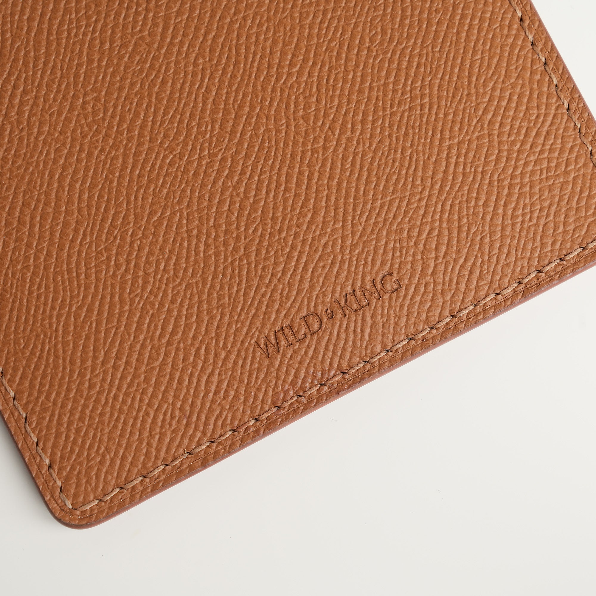 Golden Epsom mix Lizard Leather Card Holder - Natural Pattern
