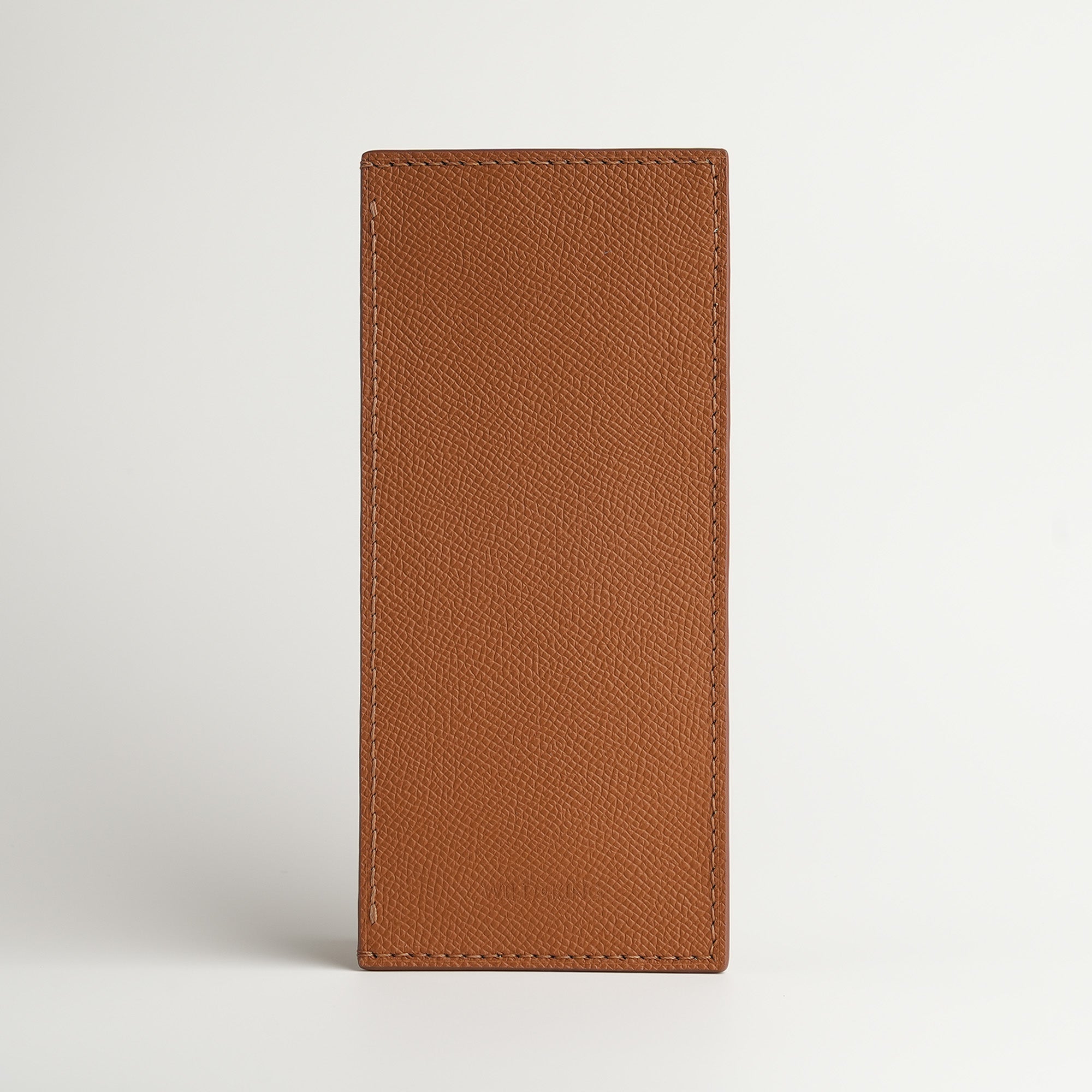 Golden Epsom mix Lizard Leather Vertical Card Holder - Natural Pattern
