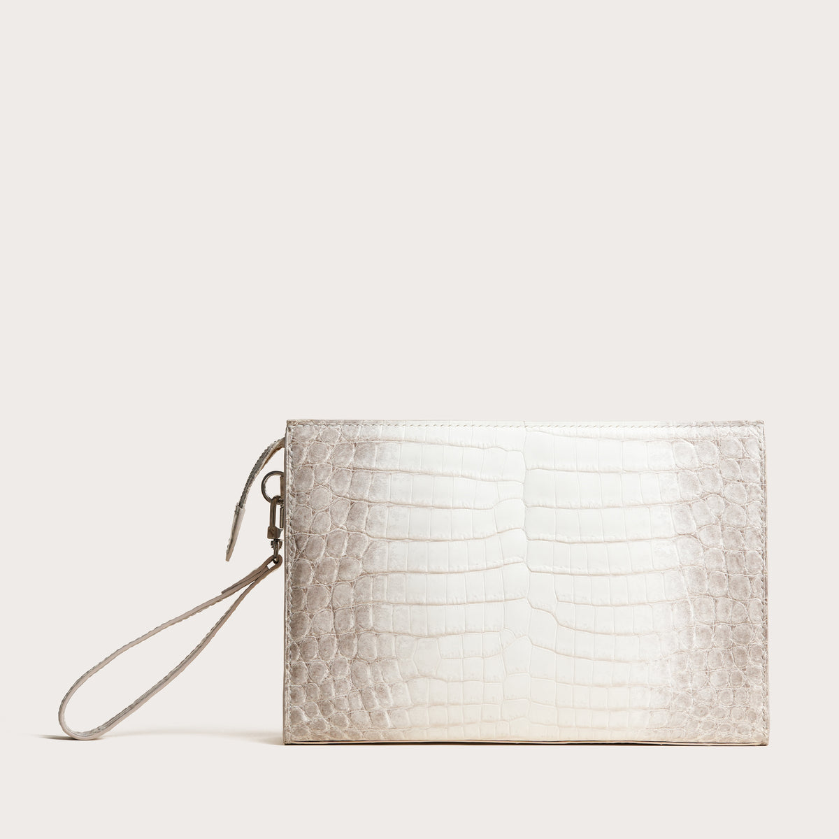 Himalayan Alligator Leather Zipper Clutch