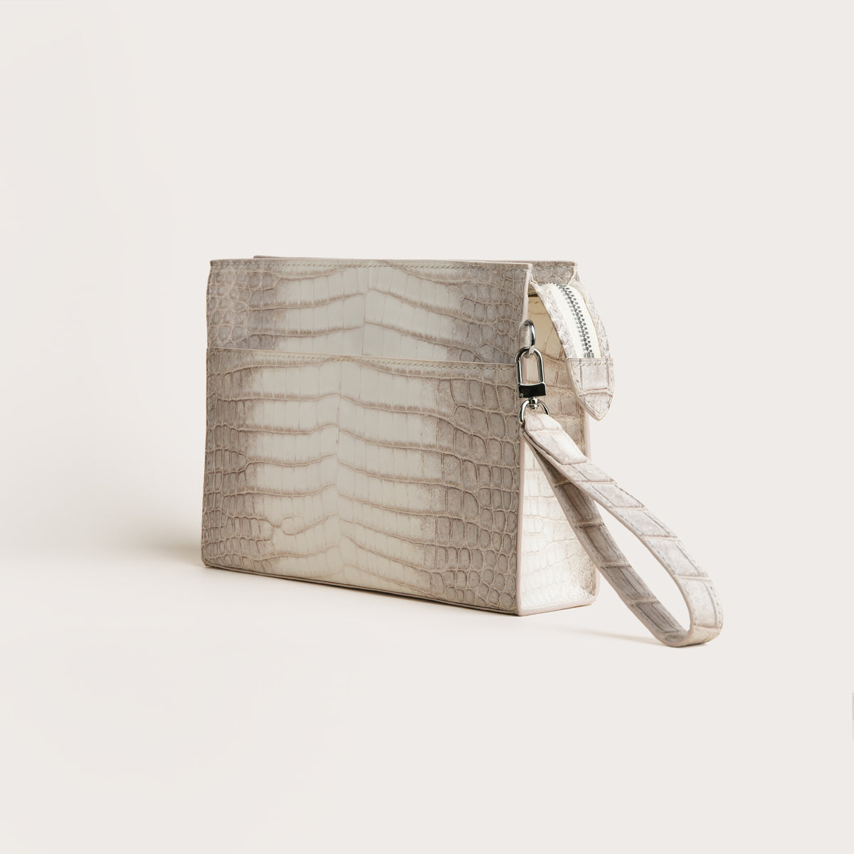 Himalayan Alligator Leather Zipper Clutch