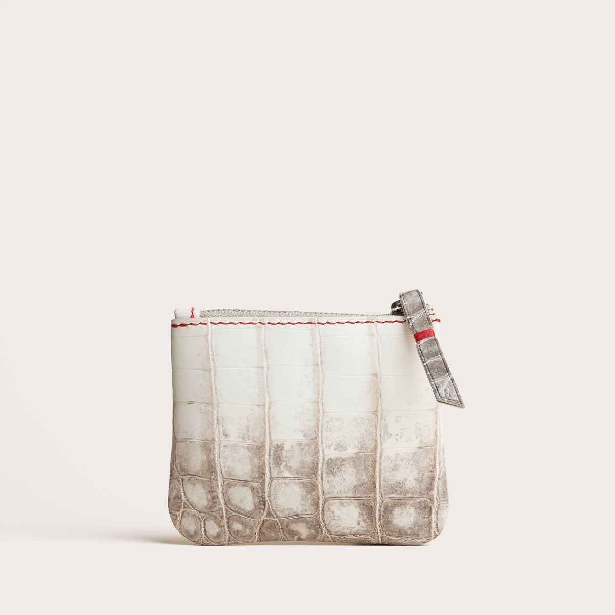 Himalayan Alligator Leather Zipper Pouch