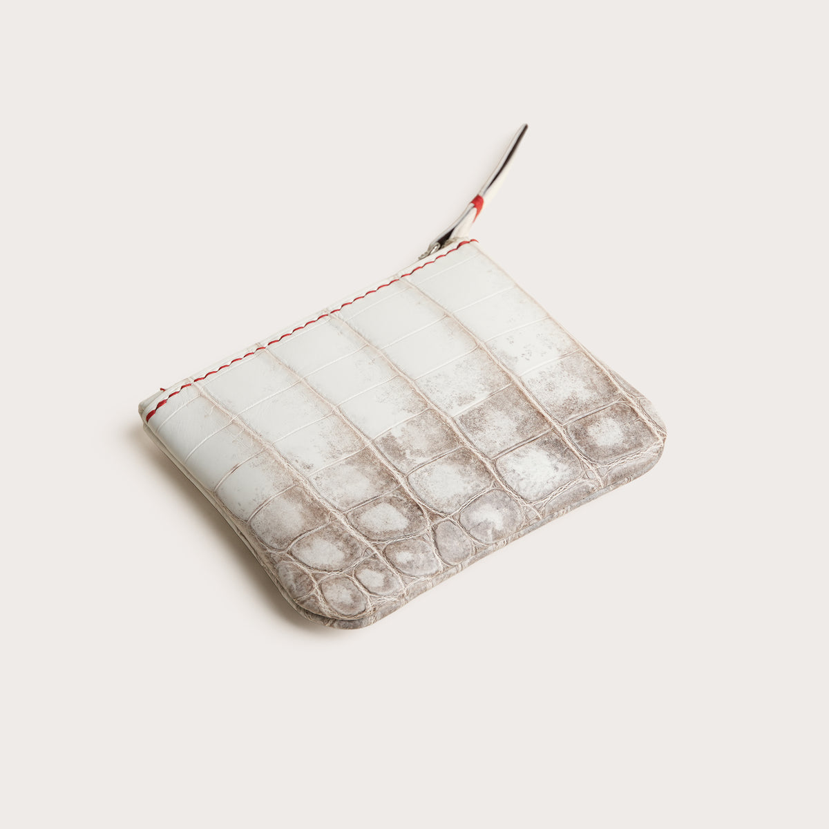 Himalayan Alligator Leather Zipper Pouch