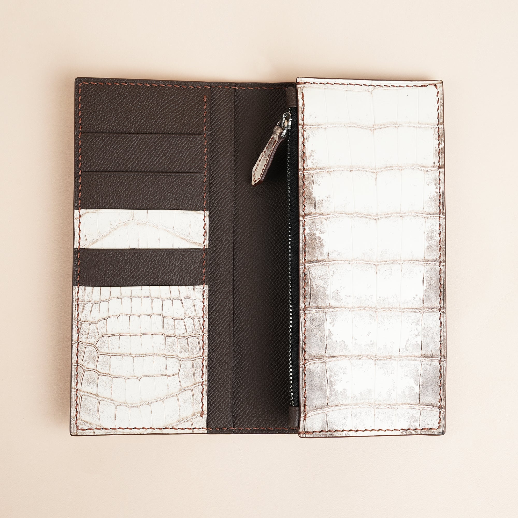 （K.H）m.a+ Large Wallet 100% Leather Genuine Leather Long Wallet For Men Large Capacity Card1