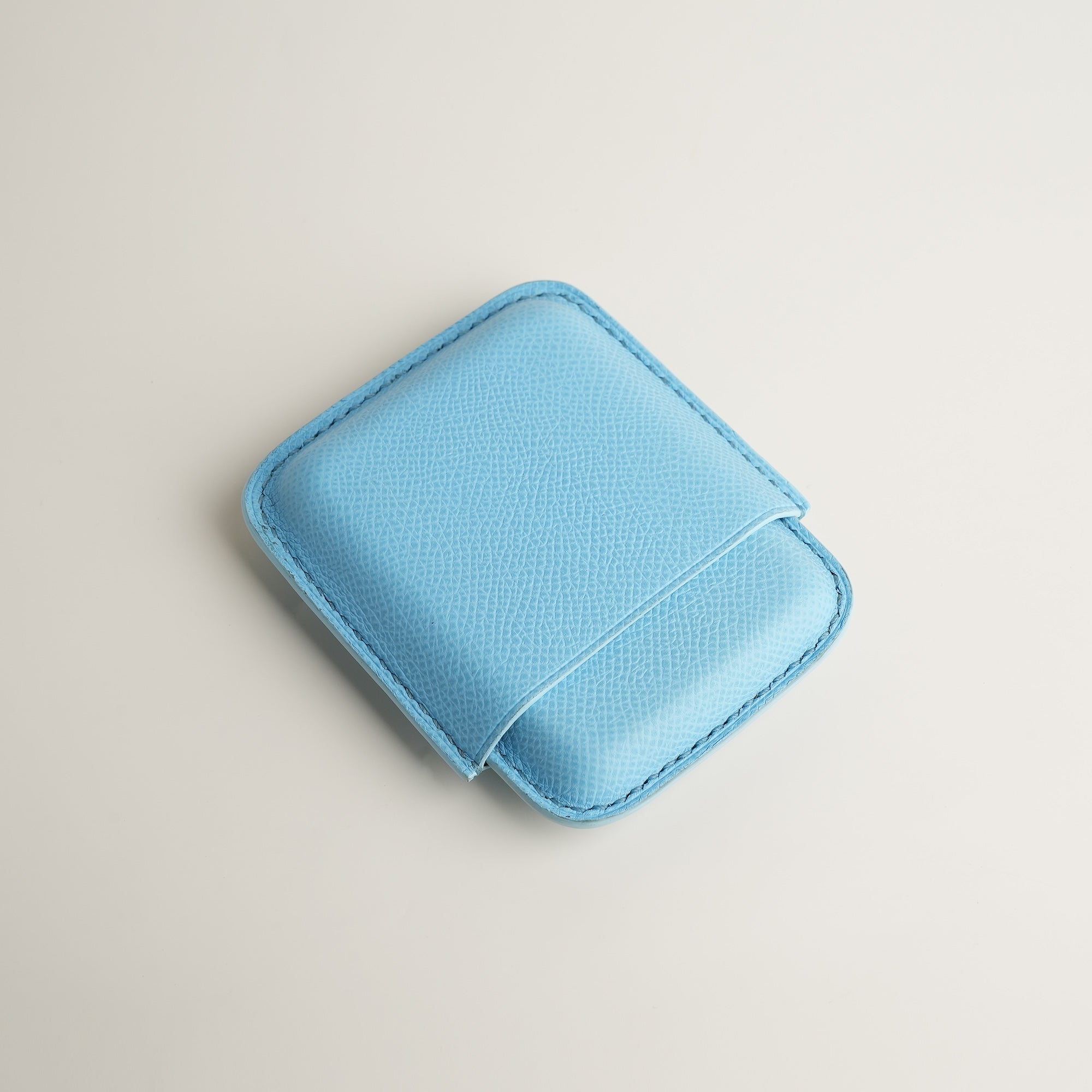 Miami Blue Epsom Leather Cigarettes Case Holder - Mini Case