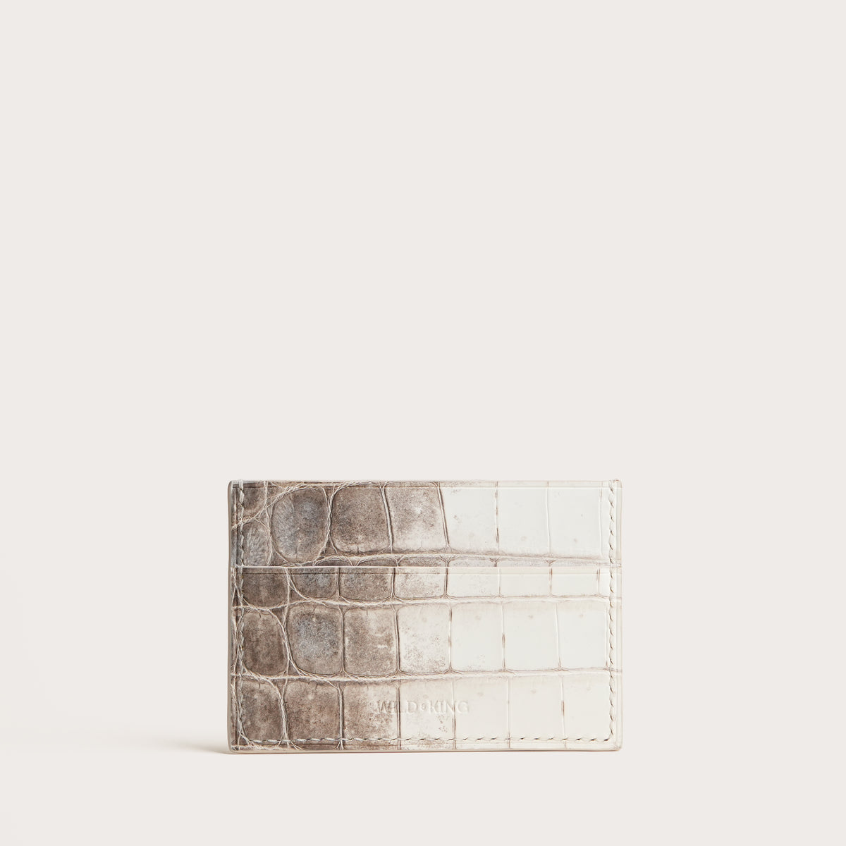 Minimalist Himalayan Alligator Leather Card Holder