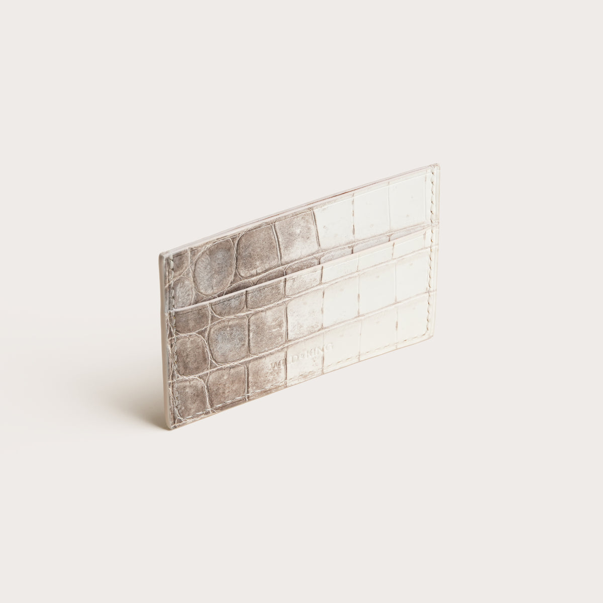 Minimalist Himalayan Alligator Leather Card Holder