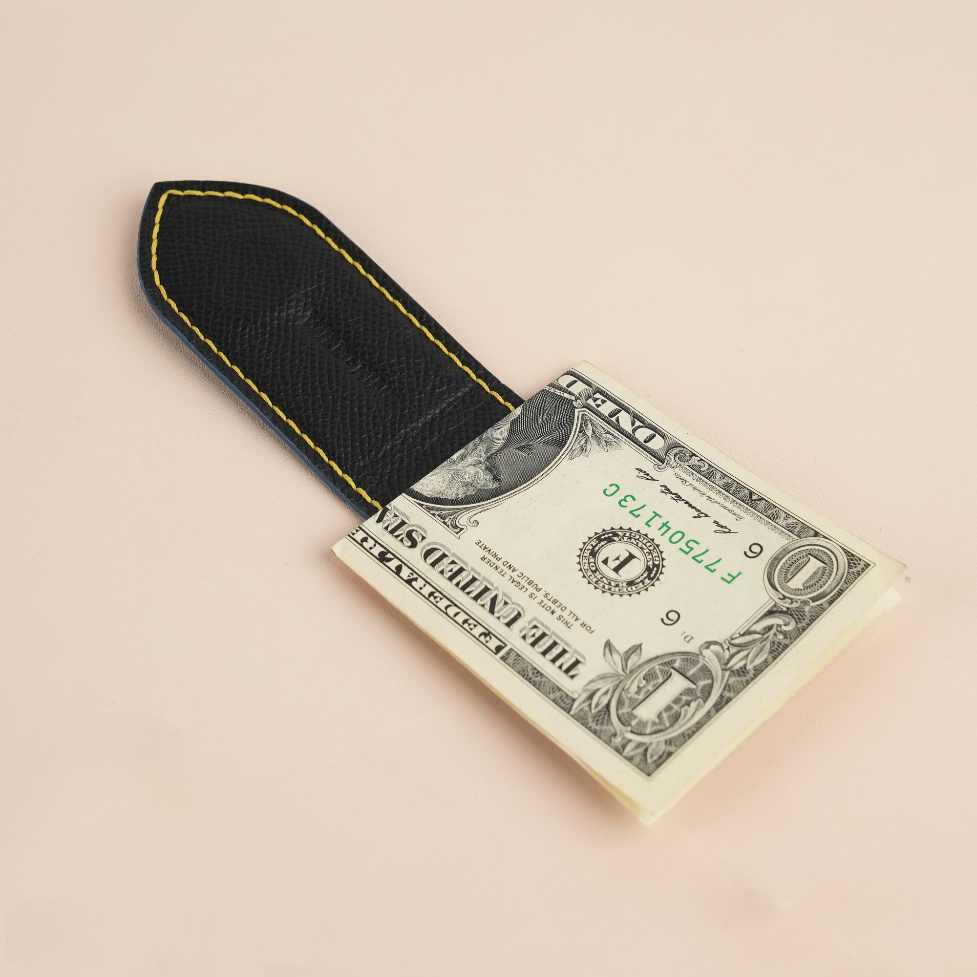 Miami Blue Alligator Leather Money Clip - Pointed Shape