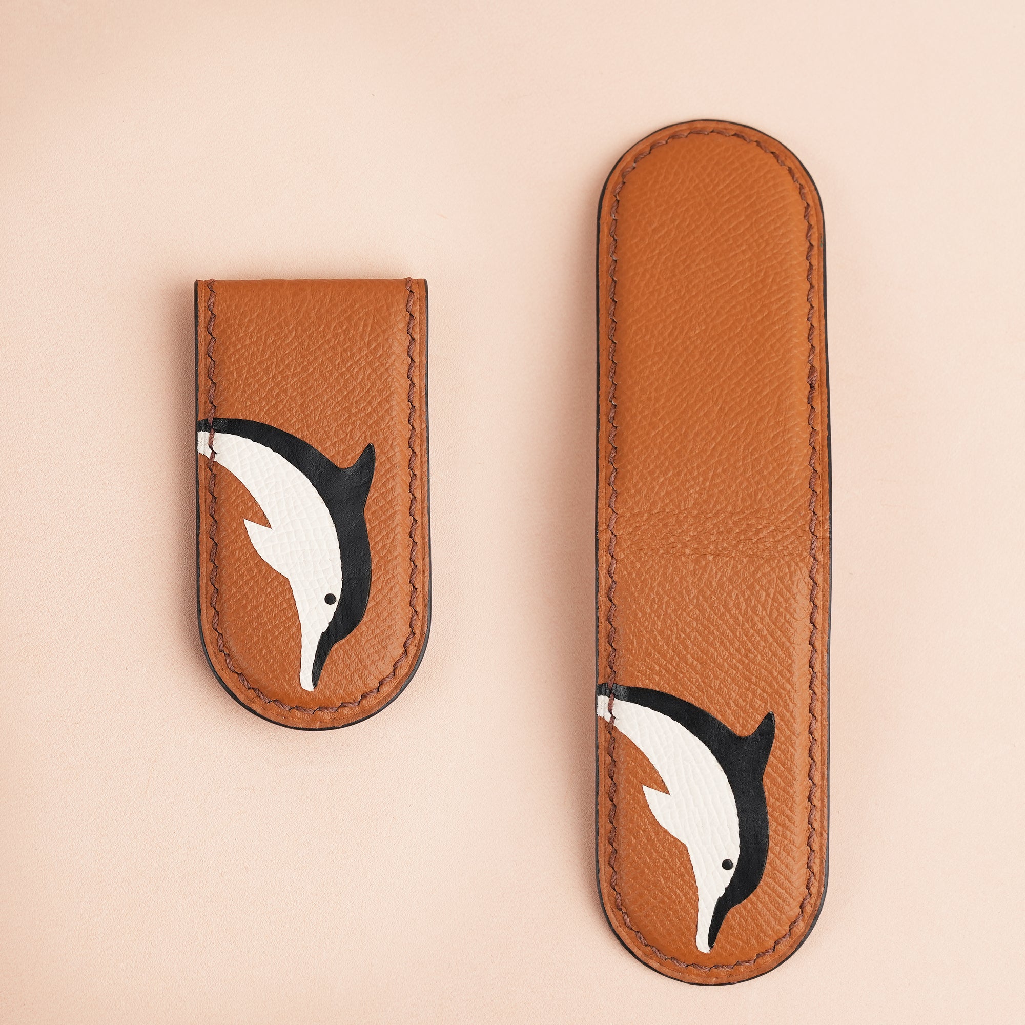 Epsom Leather Money Clip - Whale Stupid