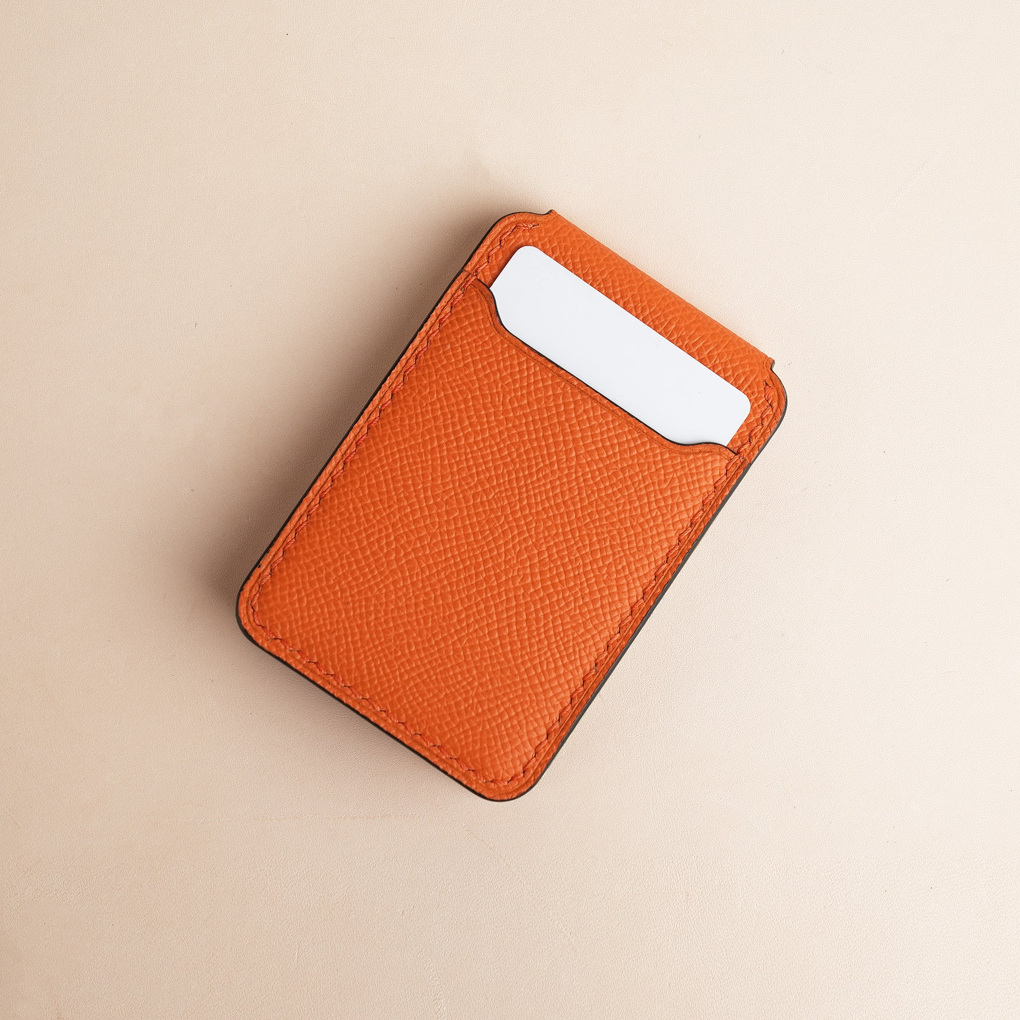 Orange Epsom Leather Magsafe Wallet