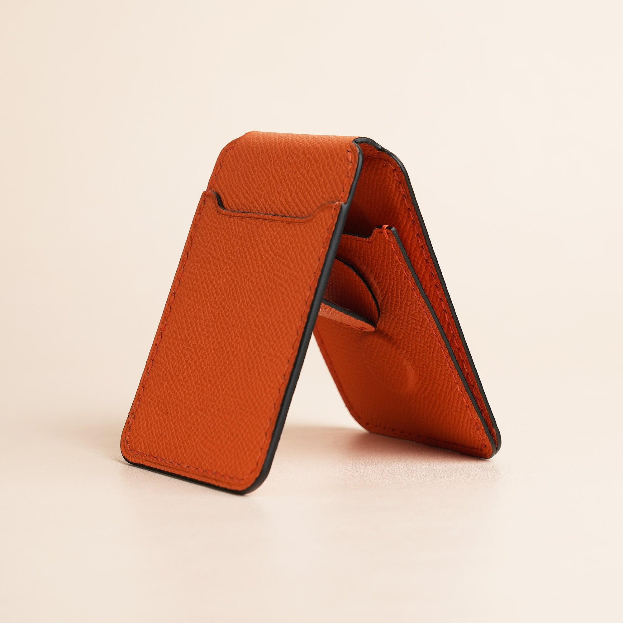 Orange Epsom Leather Magsafe Wallet
