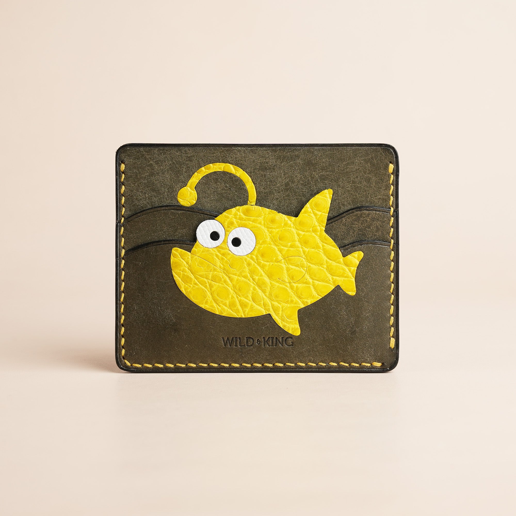 Pueblo Leather Card Holder - Stupid Anglerfish