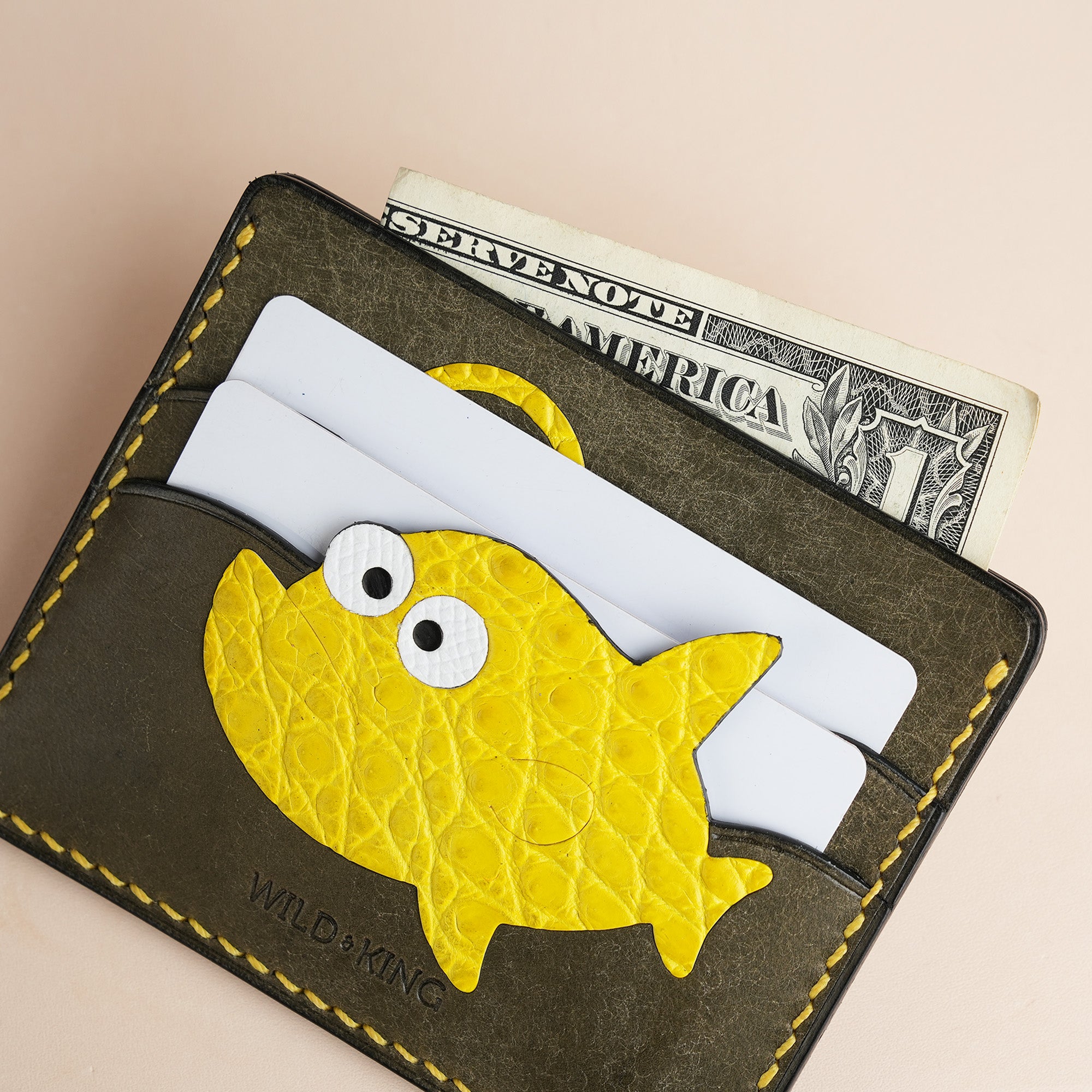 Pueblo Leather Card Holder - Stupid Anglerfish