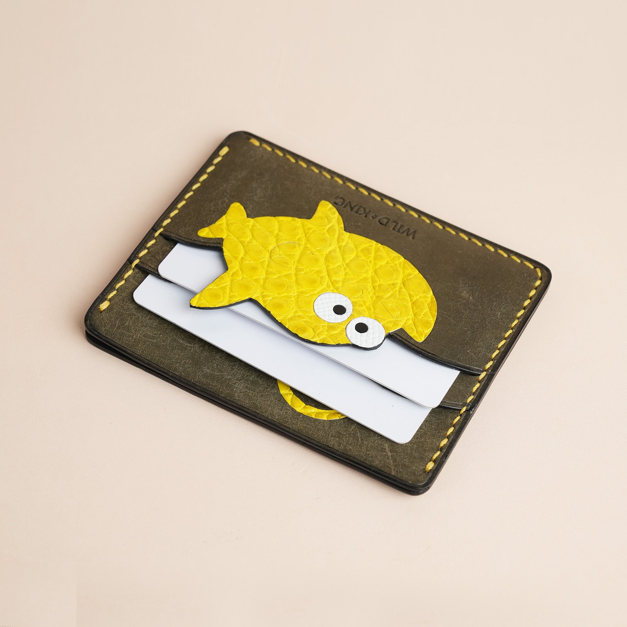 Pueblo Leather Card Holder - Stupid Anglerfish