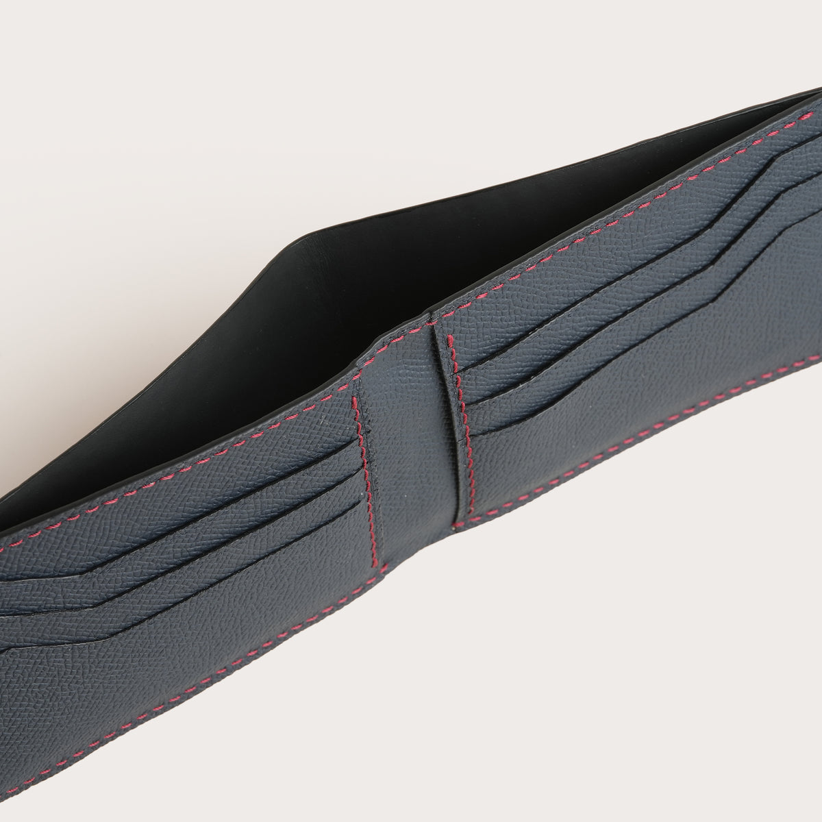 Red Crocodile Leather Wing Bifold Wallet - Solar Patina