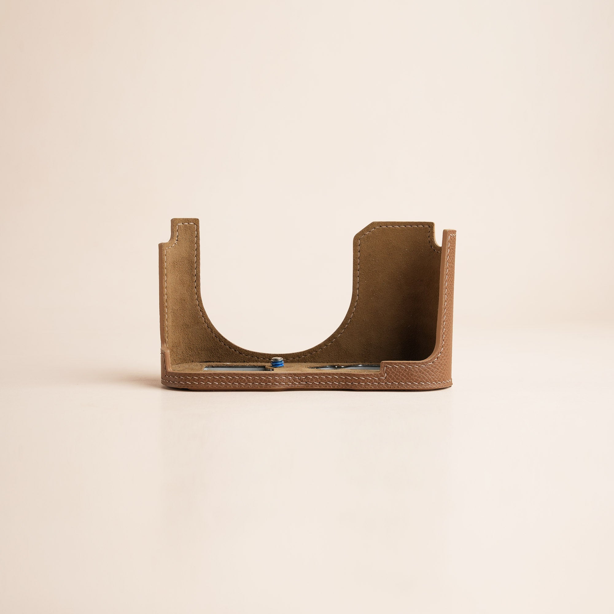 Tan Epsom Leather Half Case compatible with Leica Series (Q3)