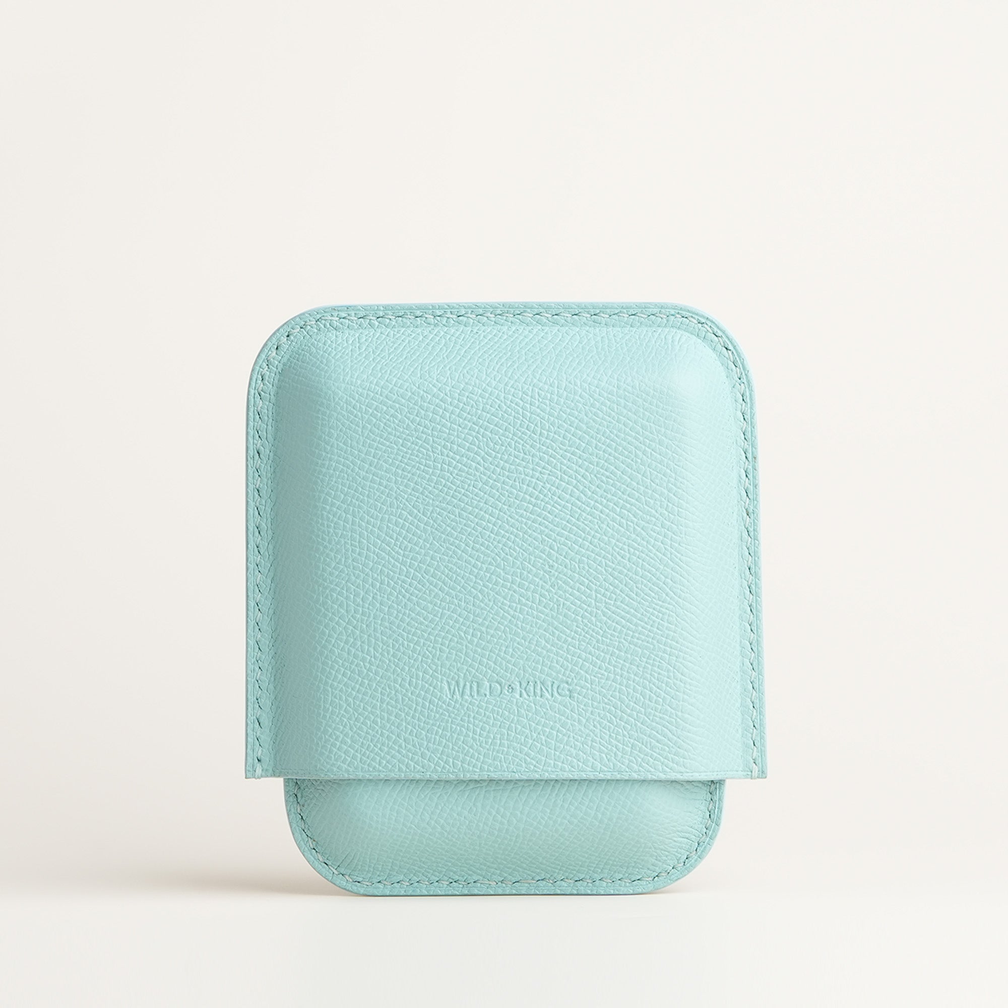 Turquoise Epsom Leather Cigarettes Case Holder - Mini Case