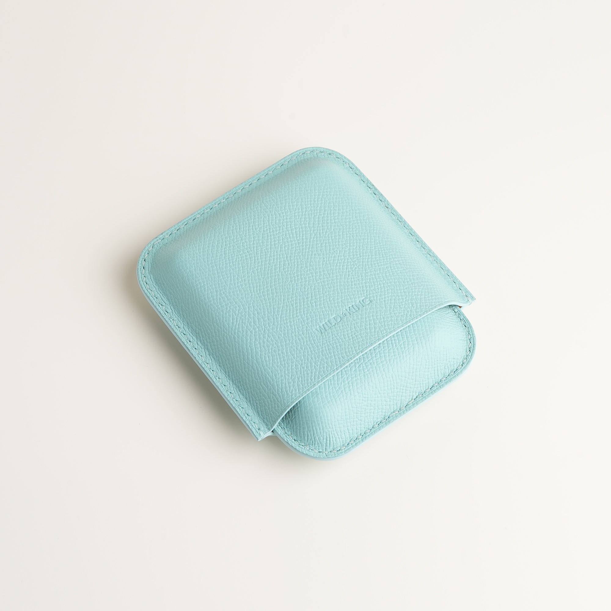Turquoise Epsom Leather Cigarettes Case Holder - Mini Case