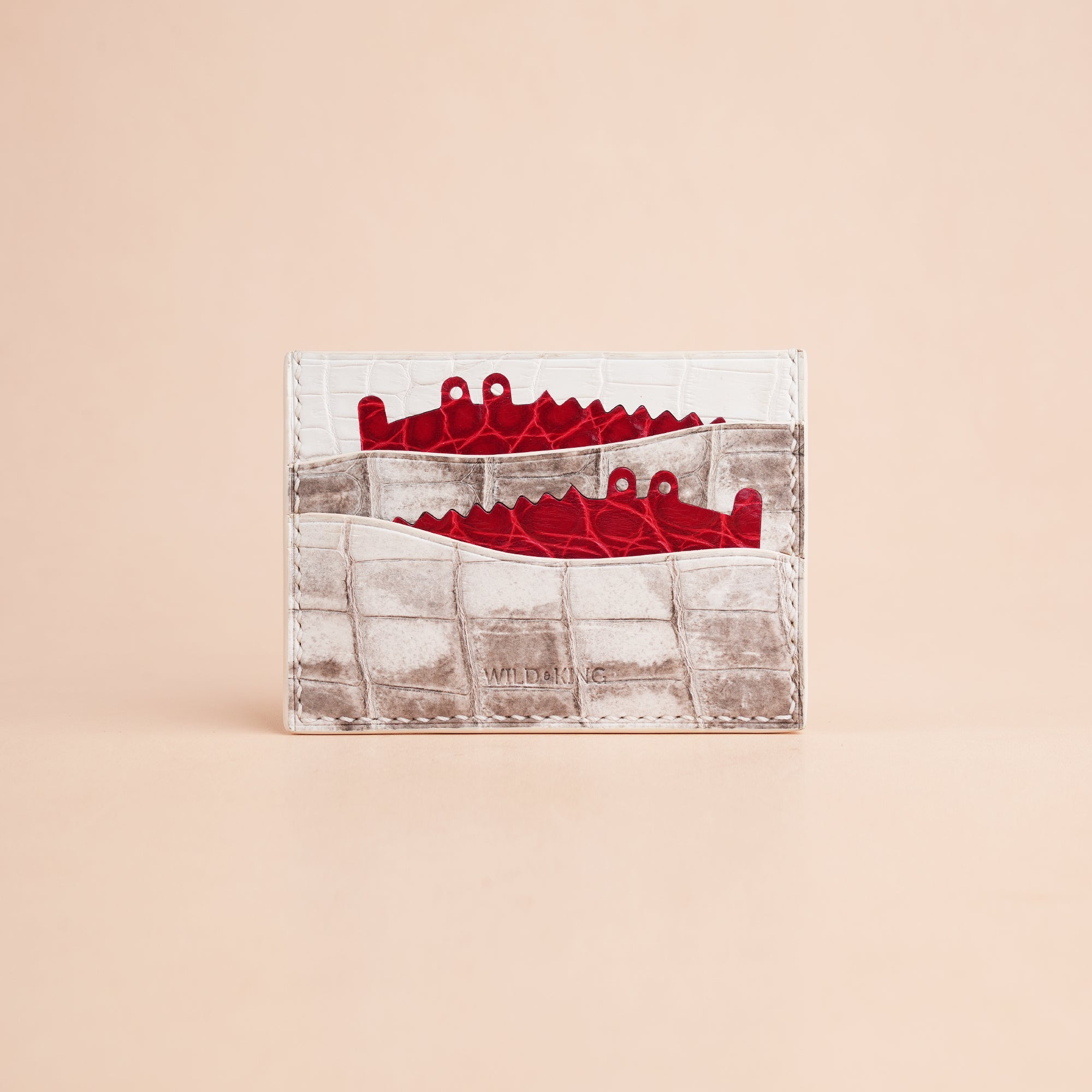 Himalayan Alligator Leather Card Holder - Double Stupid Alligator