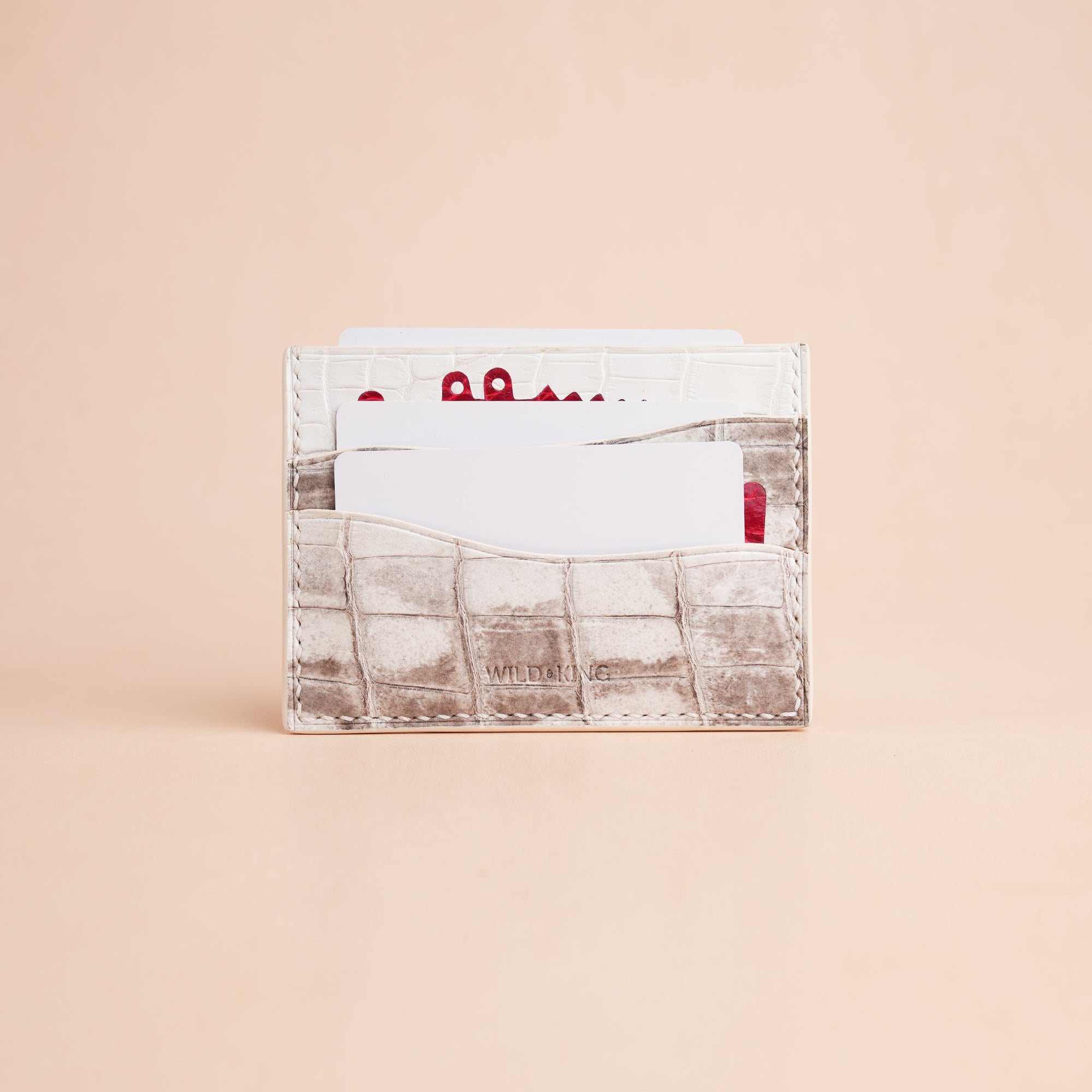 Himalayan Alligator Leather Card Holder - Double Stupid Alligator