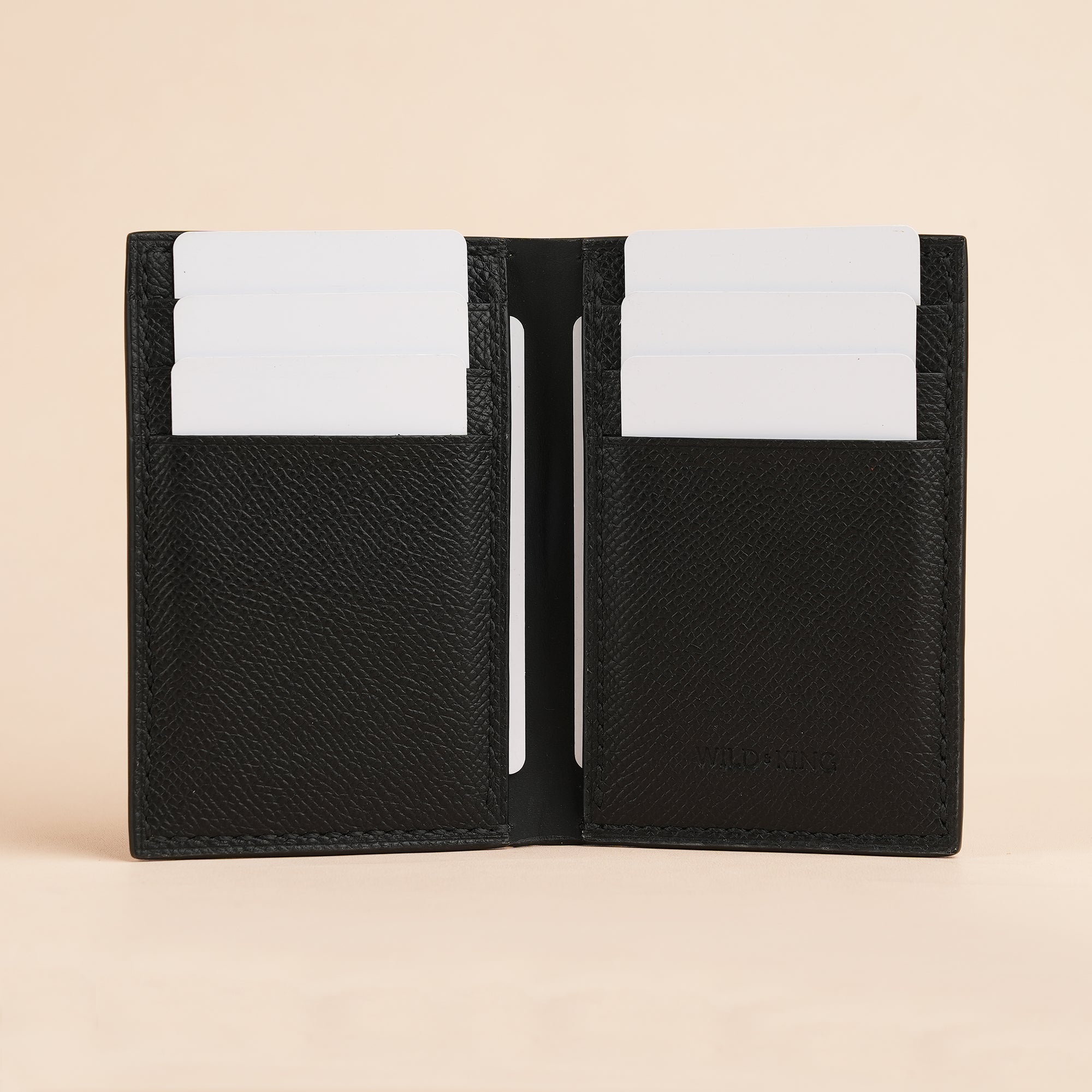 Black Double Hornback Bifold Wallet
