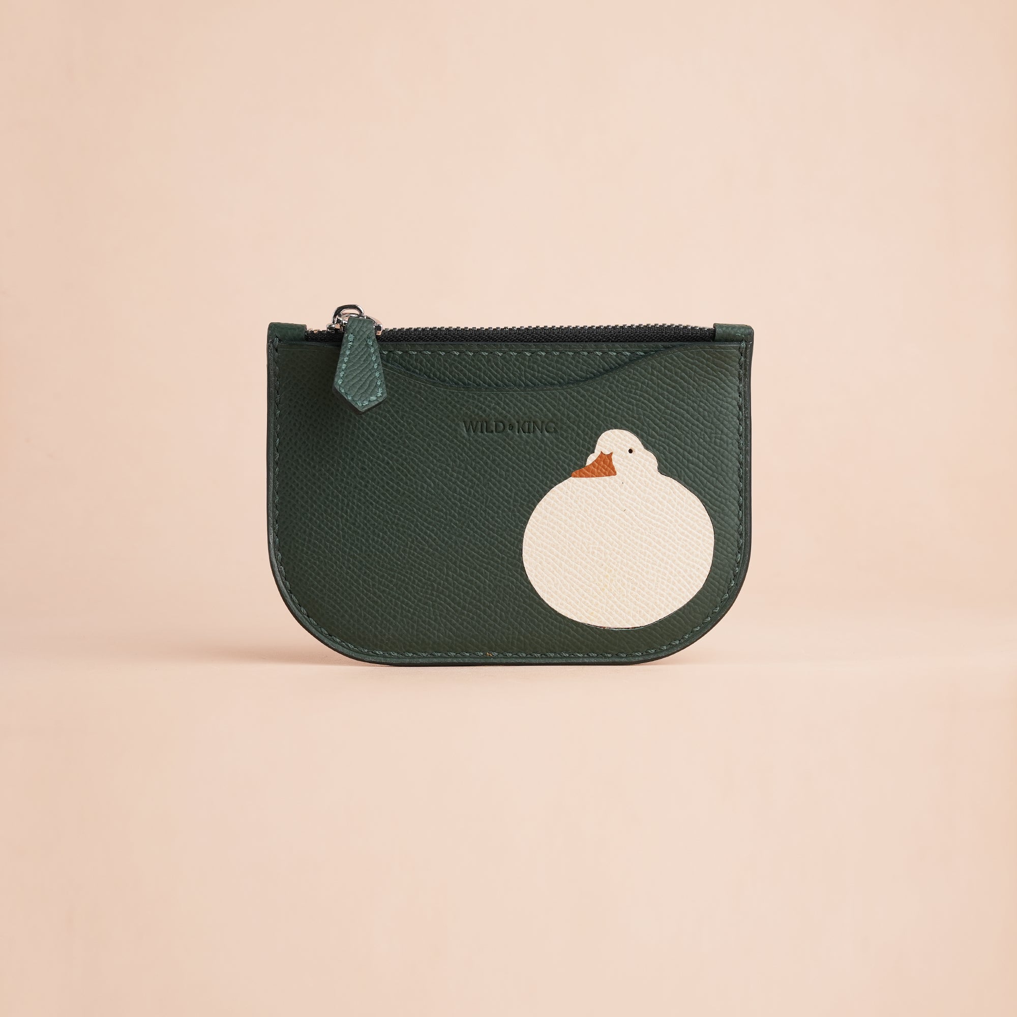 Duck Design Epsom Leather Zipper Wallet
