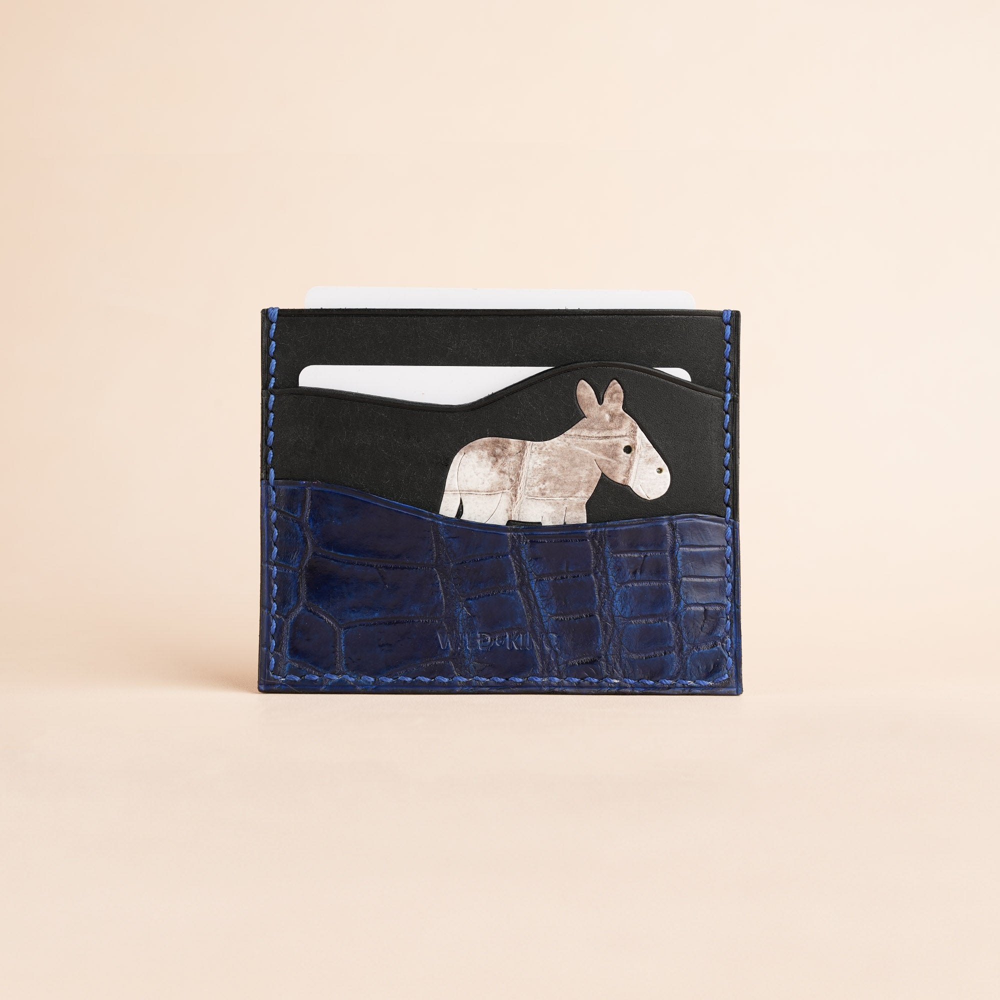 Black Pueblo Leather Card Holder - Stupid Donkey