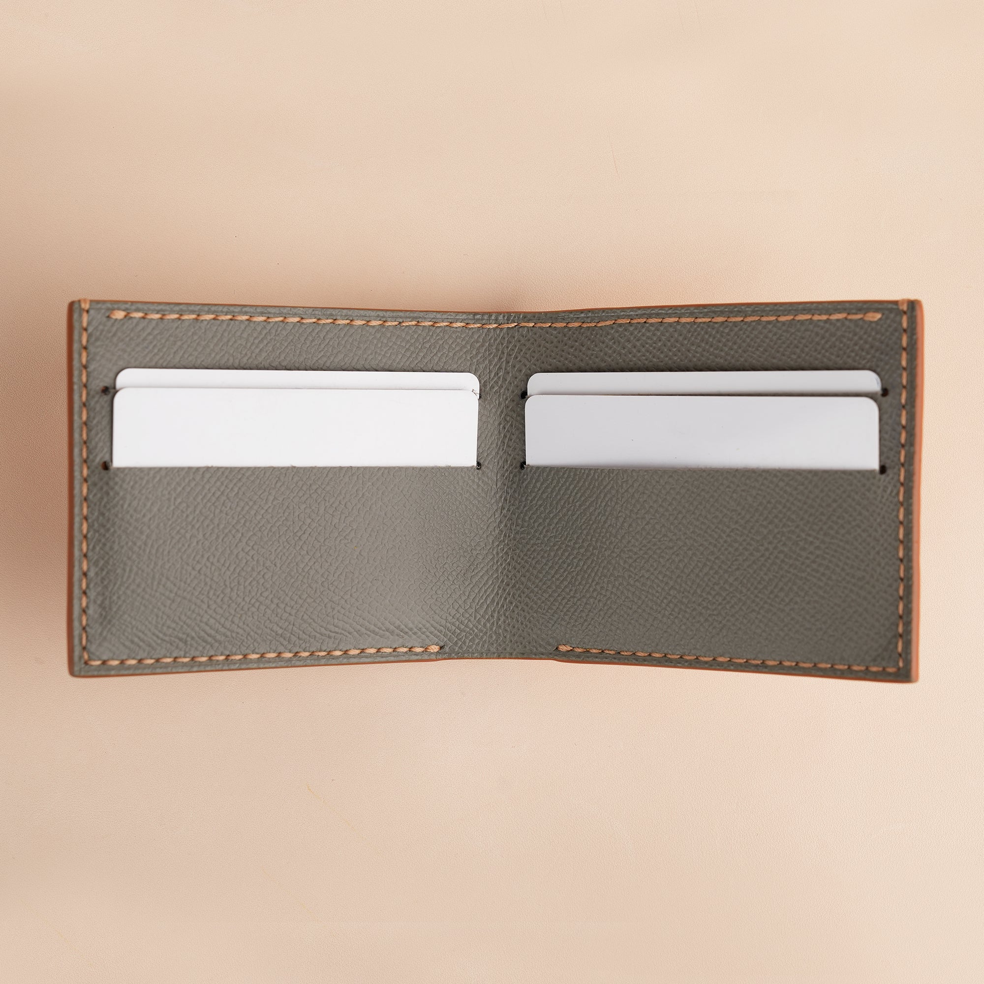 Tan Crocodile Leather Bifold Wallet